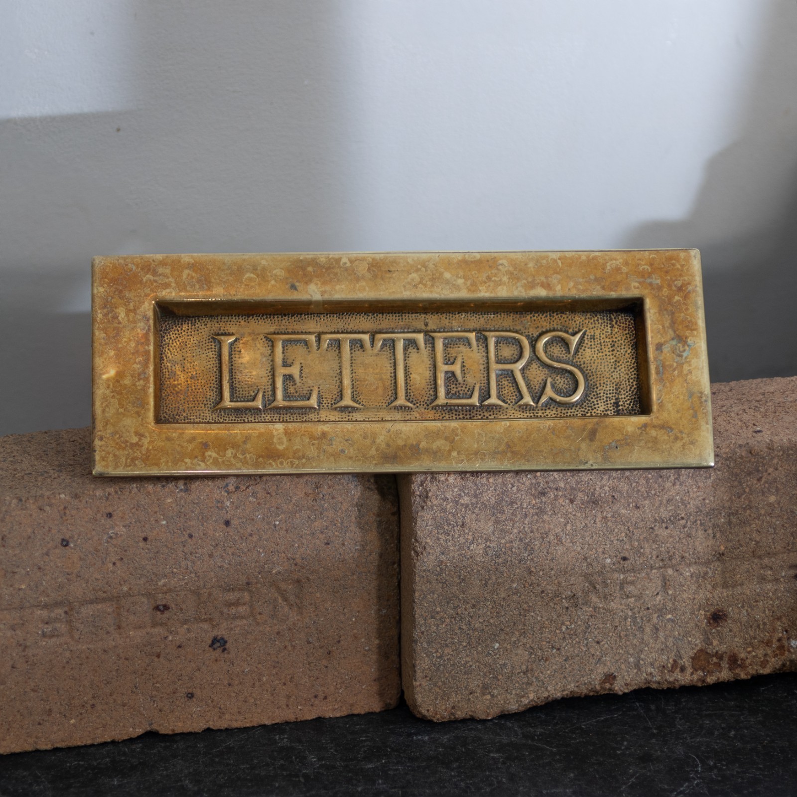 Large Brass Letter Box, Late 19th Century, new spring, ready to fit