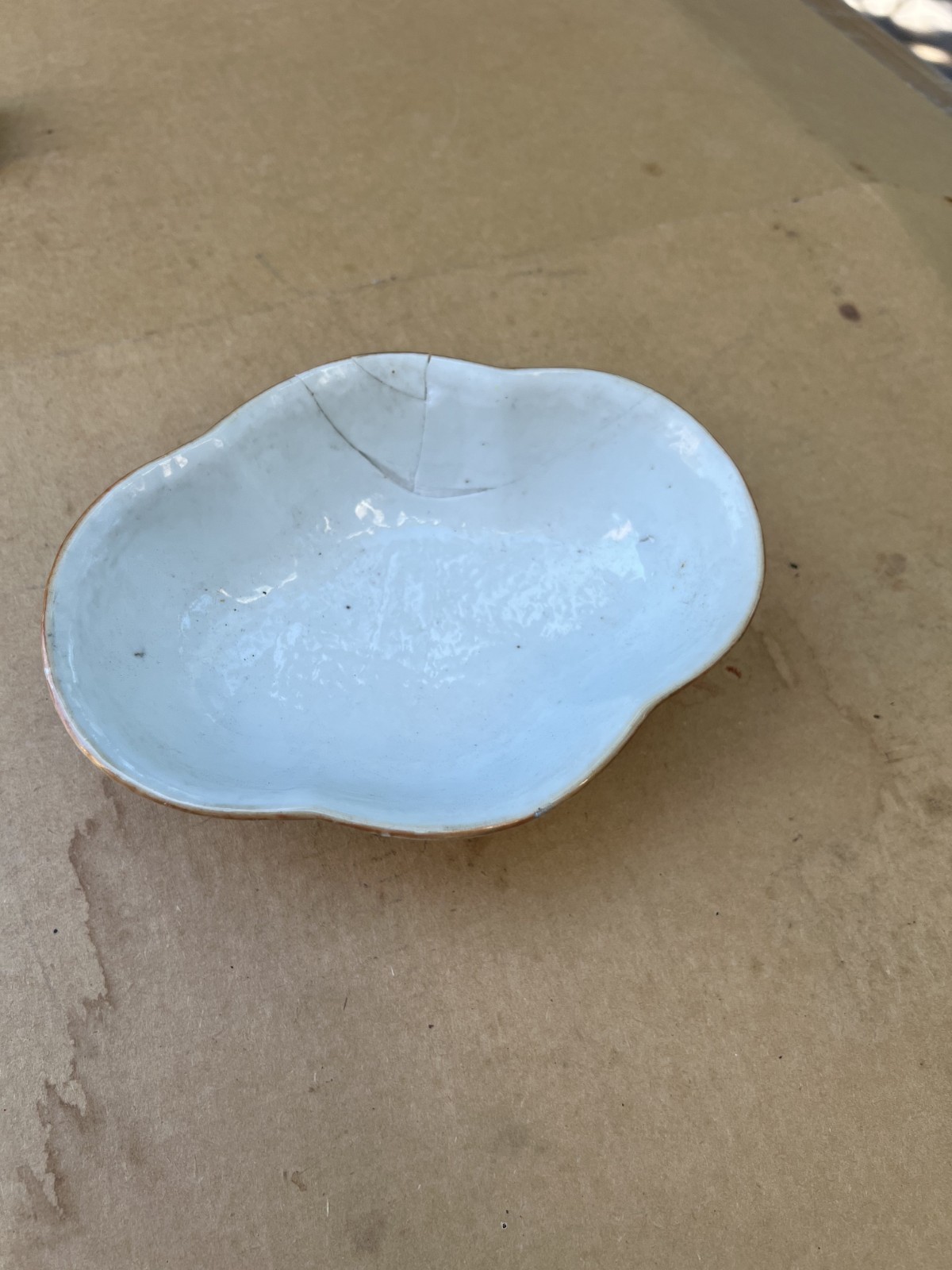 Antique Chinese Hand Painted 粉彩多宝图 Porcelain Brash Washer 7-1/2″