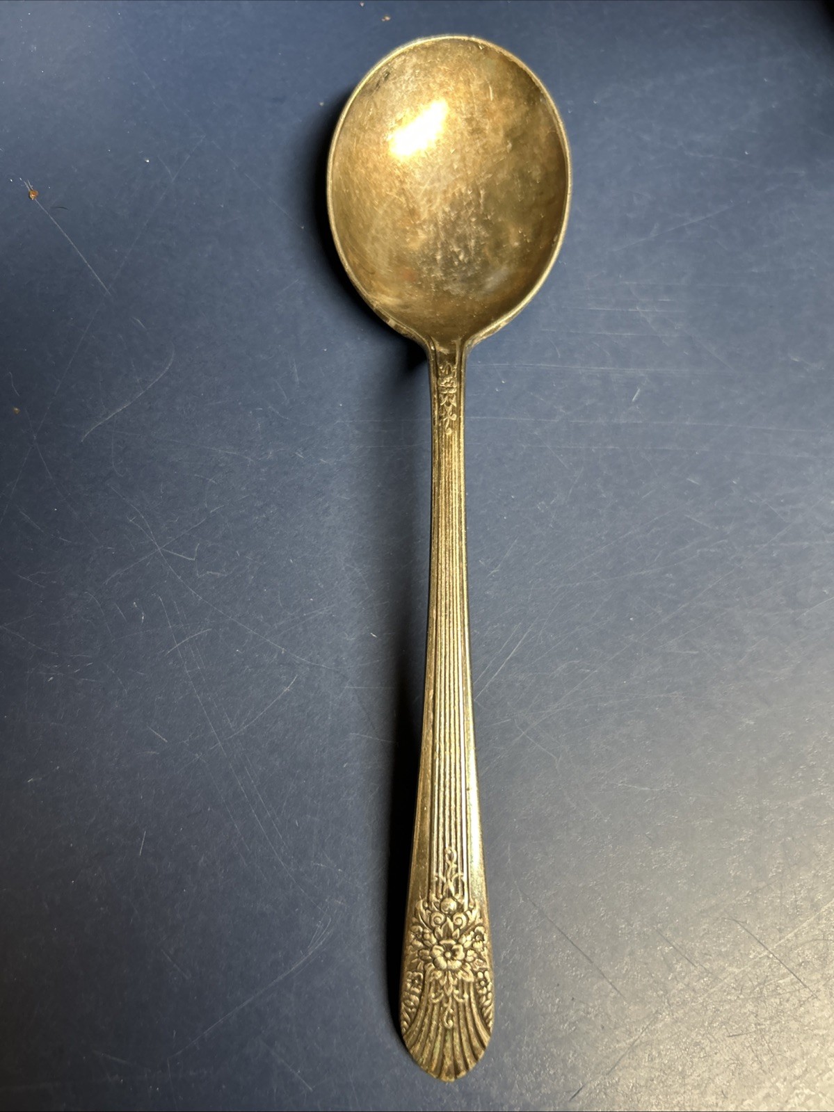 Wm Rogers MFG Co IS -Cadence Soup Spoon Silverplate International Silver Vintage