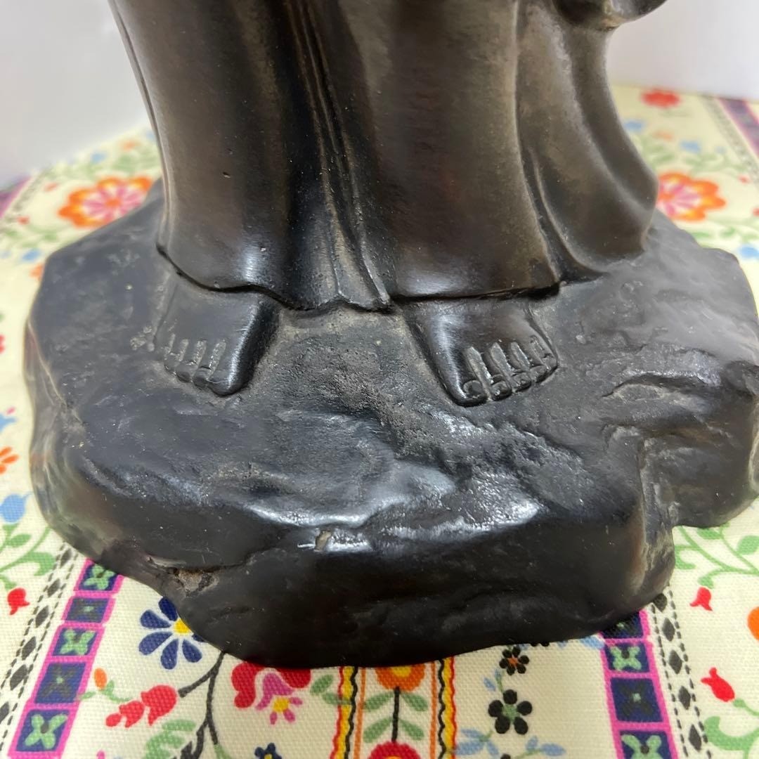 Japanese Large Bodhisattva Kannon Bronze Statue Guanyin Figurine 20.5 in 4.4 kg