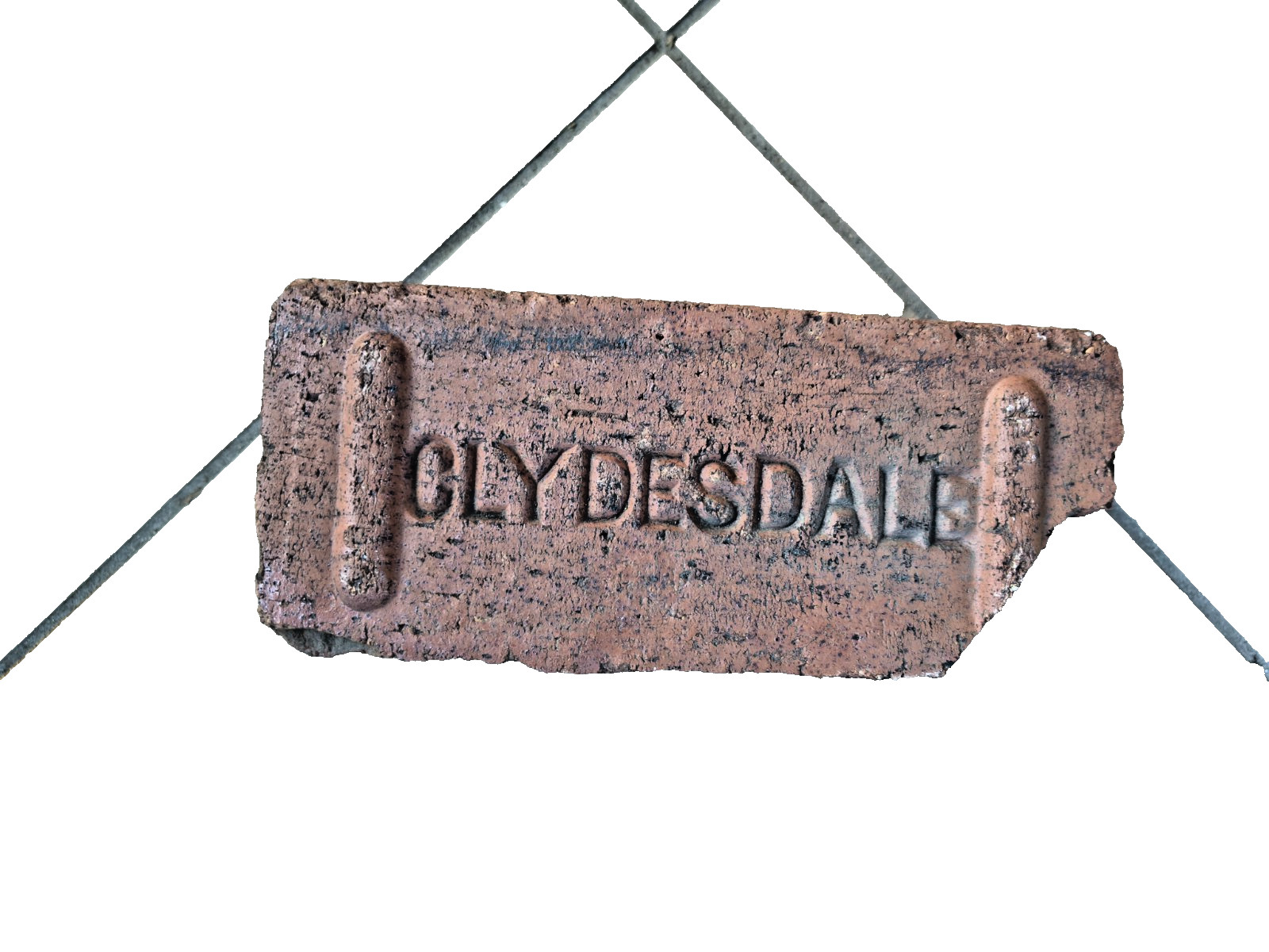 Antique Clydesdale Stamped Paving Brick – 8 lb Heavy Duty Reclaimed Garden Decor