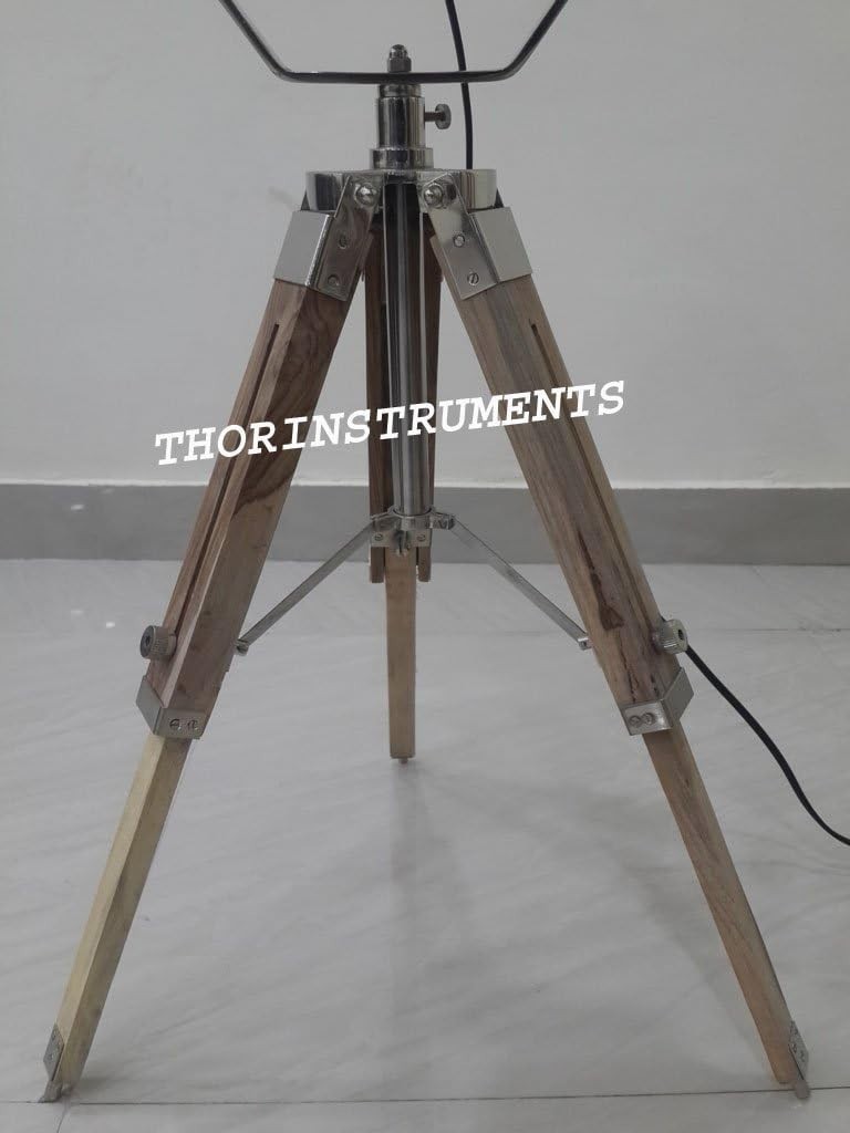 Spotlight Studio Designer Nautical Table Lamp Tripod Stand Rustic Home Decor