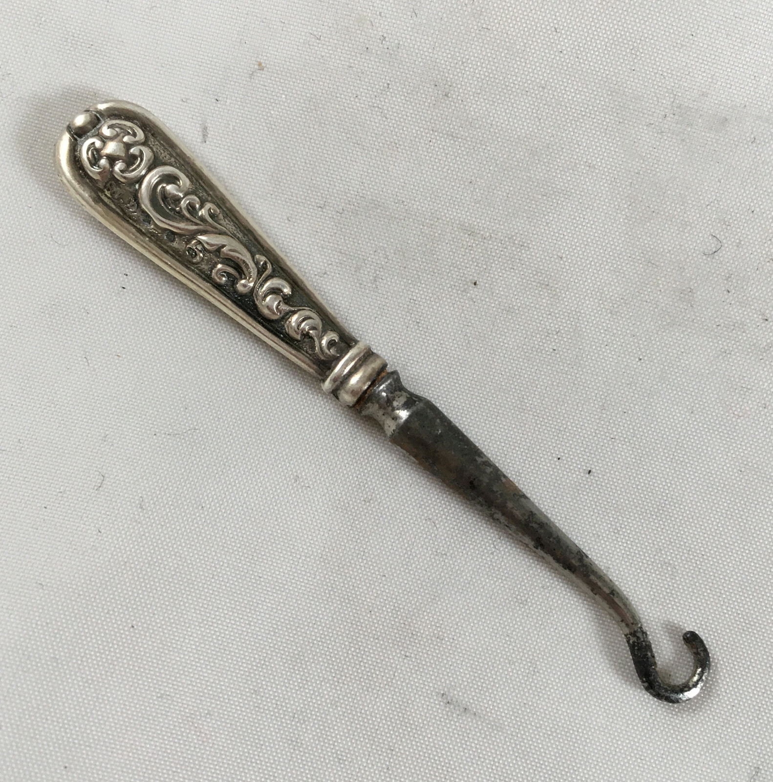 Victorian Silver Glove Hook William Devenport Birmingham 1896 A70017
