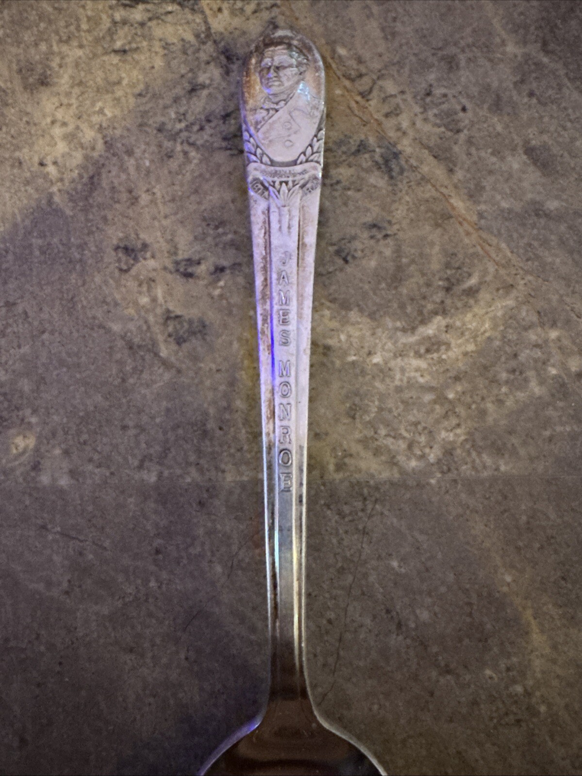 Wm Rogers Mfg Co Commemorative 6″ Silver Plated Spoon President James Monroe