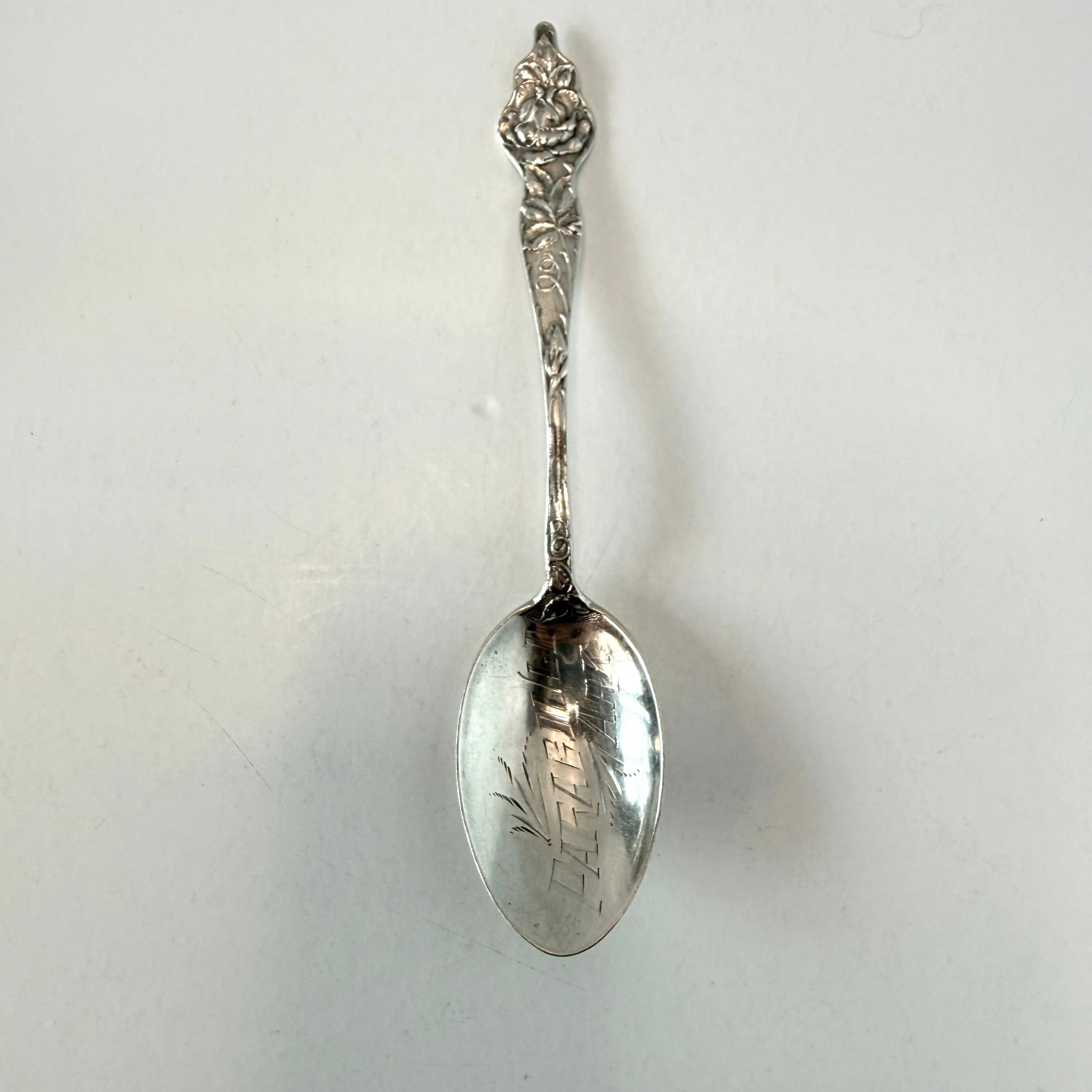 💠 Paragould Arkansas Sterling Souvenir Spoon Floral Handle 5.5″