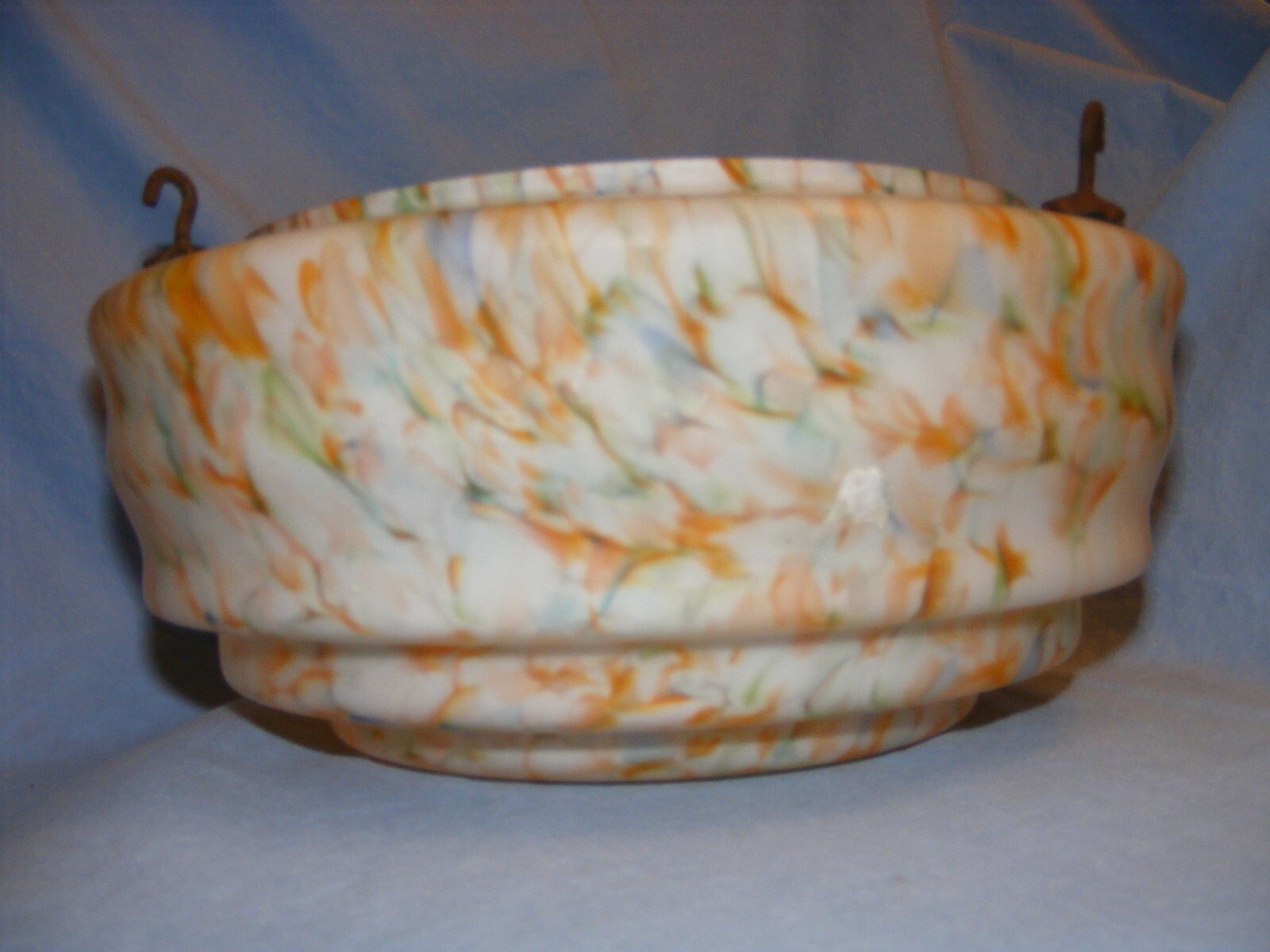 Art Deco Ceiling Plaffonier Flycatcher Bowl Light Pendant Shade Multi Coloured