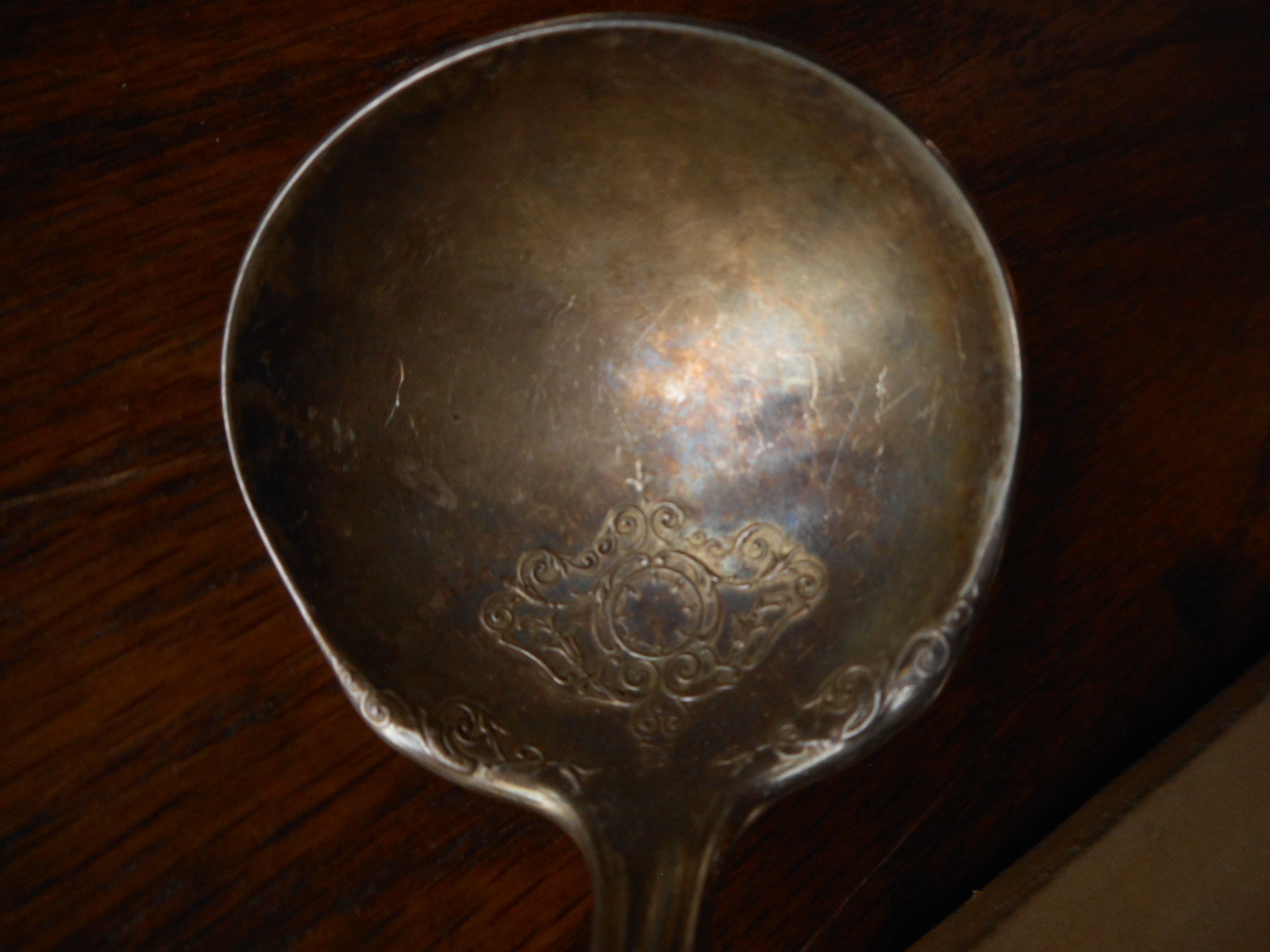 Vintage Community Silver Triple Plus Flatware Ladle Tarnished Farmhouse