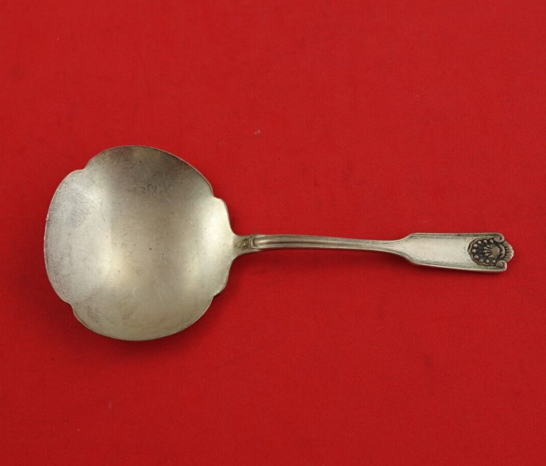 Fiddle Shell by Frank Smith Sterling Silver Nut Spoon Solid 4 3/4″ Serving