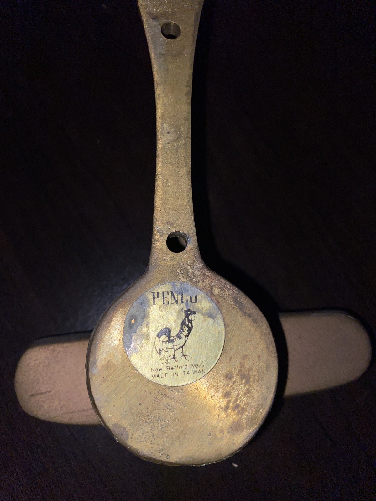 Vintage Penco Brass Golf Ball and Putter Door Knocker