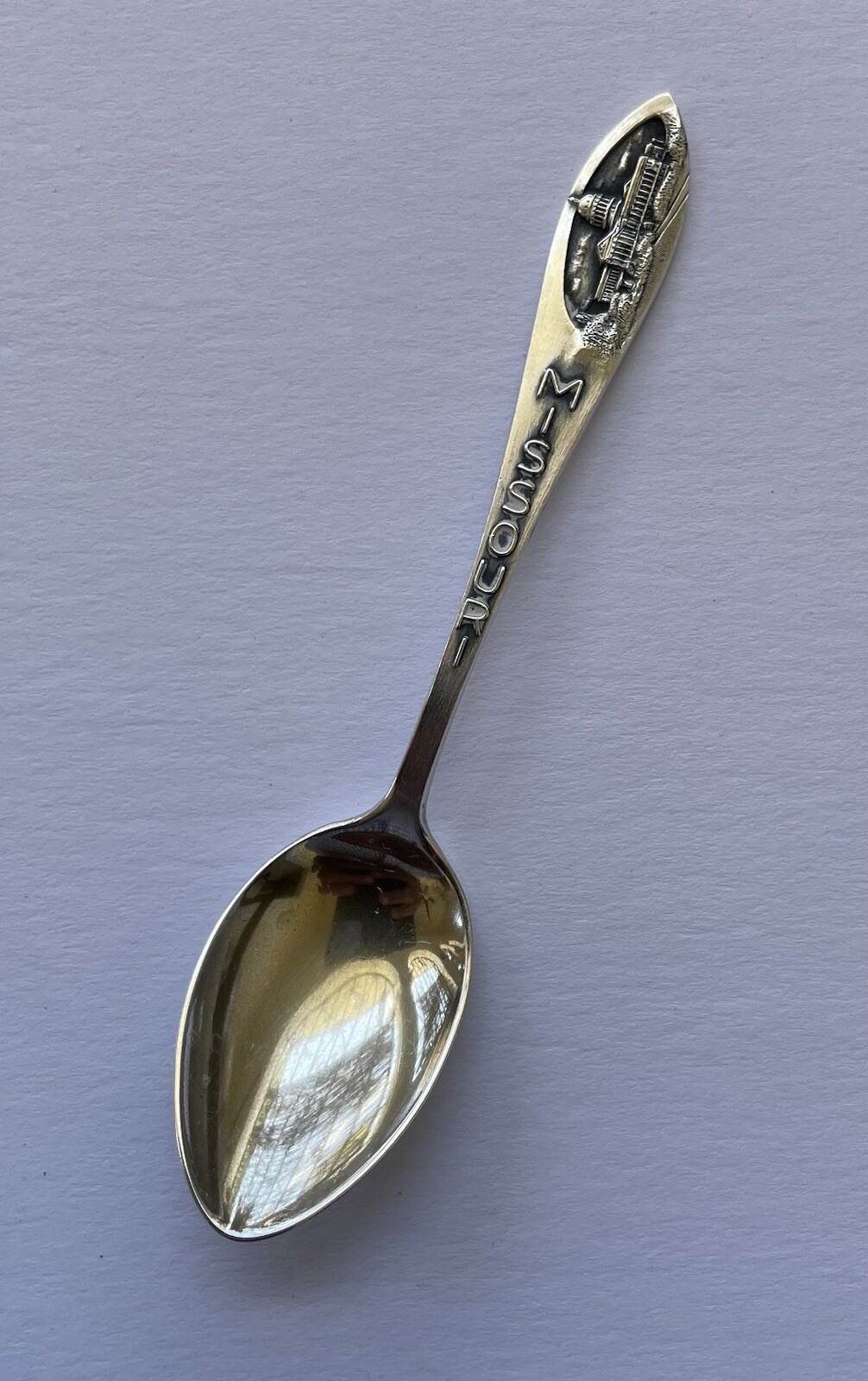 Missouri State Capitol Building Sterling Silver Souvenir Spoon 9 Grams 4”
