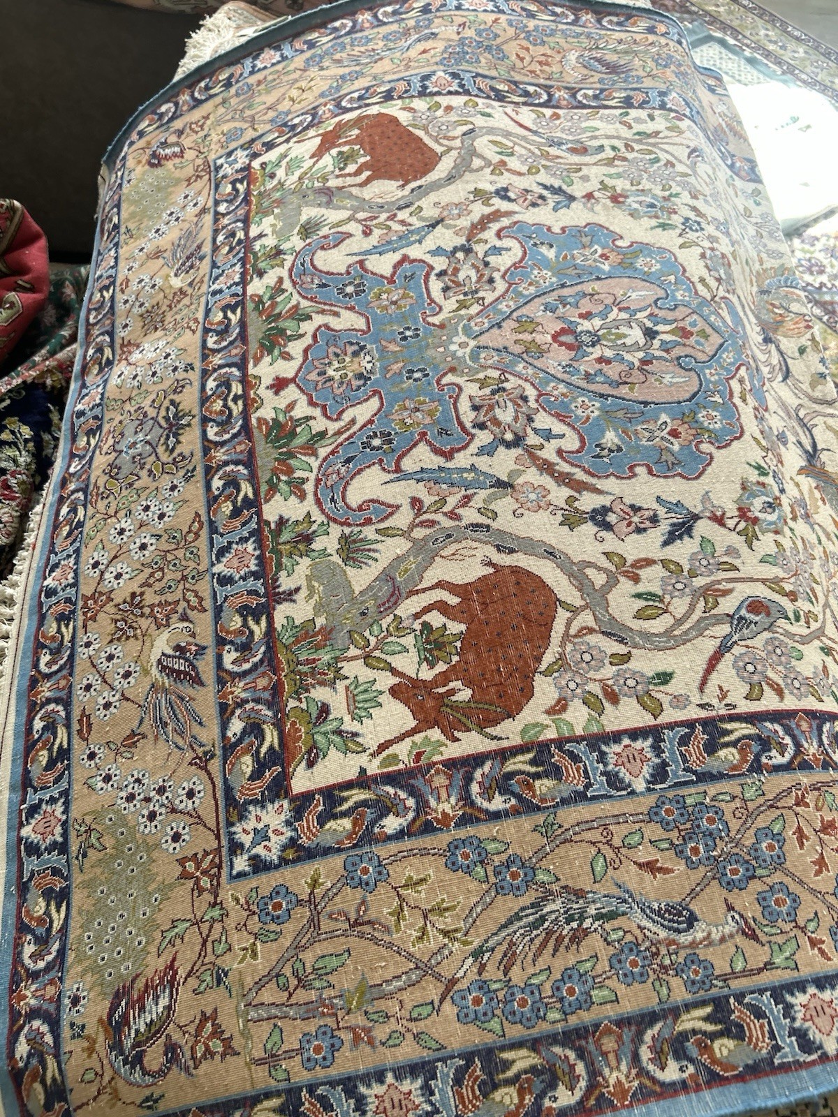 3×5 Feet Silk & Wool Handmade Turkish Rug