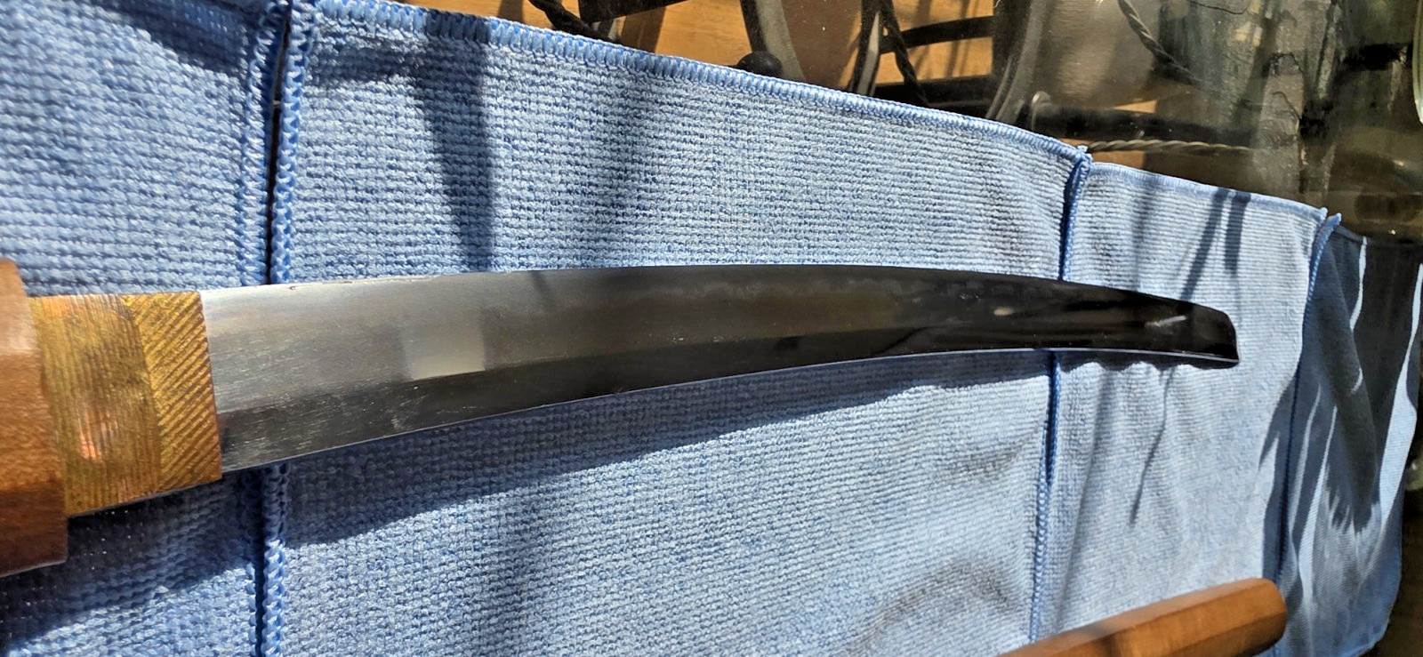 Real Antique Japanese Sword Nihonto Mumei Wakizashi in Shirasaya Choji Hamon