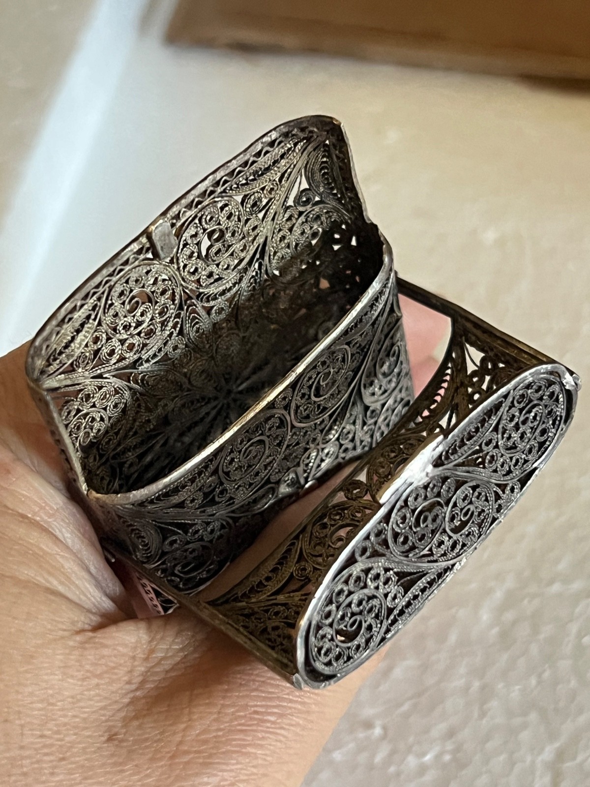Sterling Silver Bezalel School Business Card Case, Circa 1915