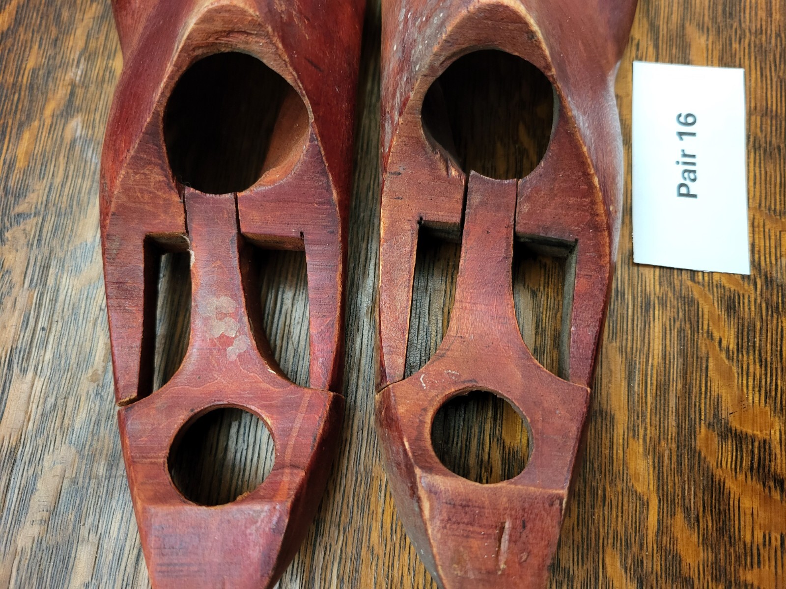 Antique Wood Shoe Lasts, Pair, Men’s 7B