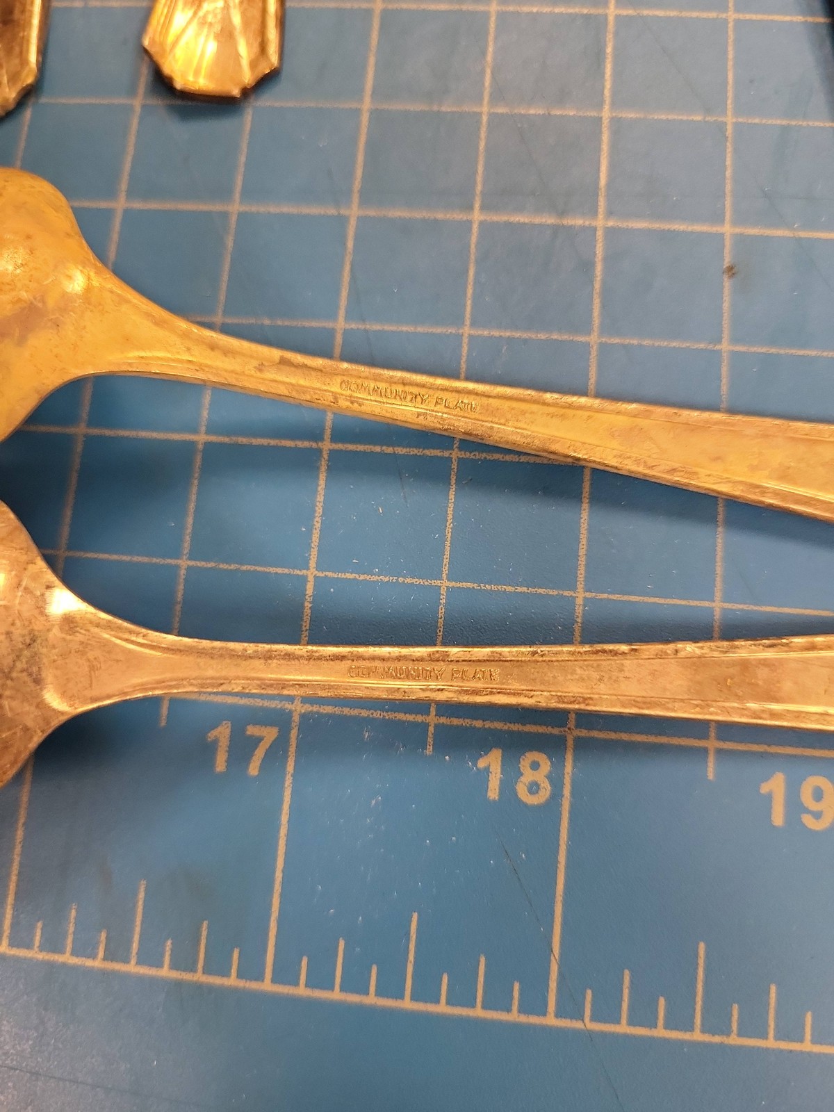 14 Community Plate Silverplate Teaspoons Deauville Art Deco Oneida Flatware Lot
