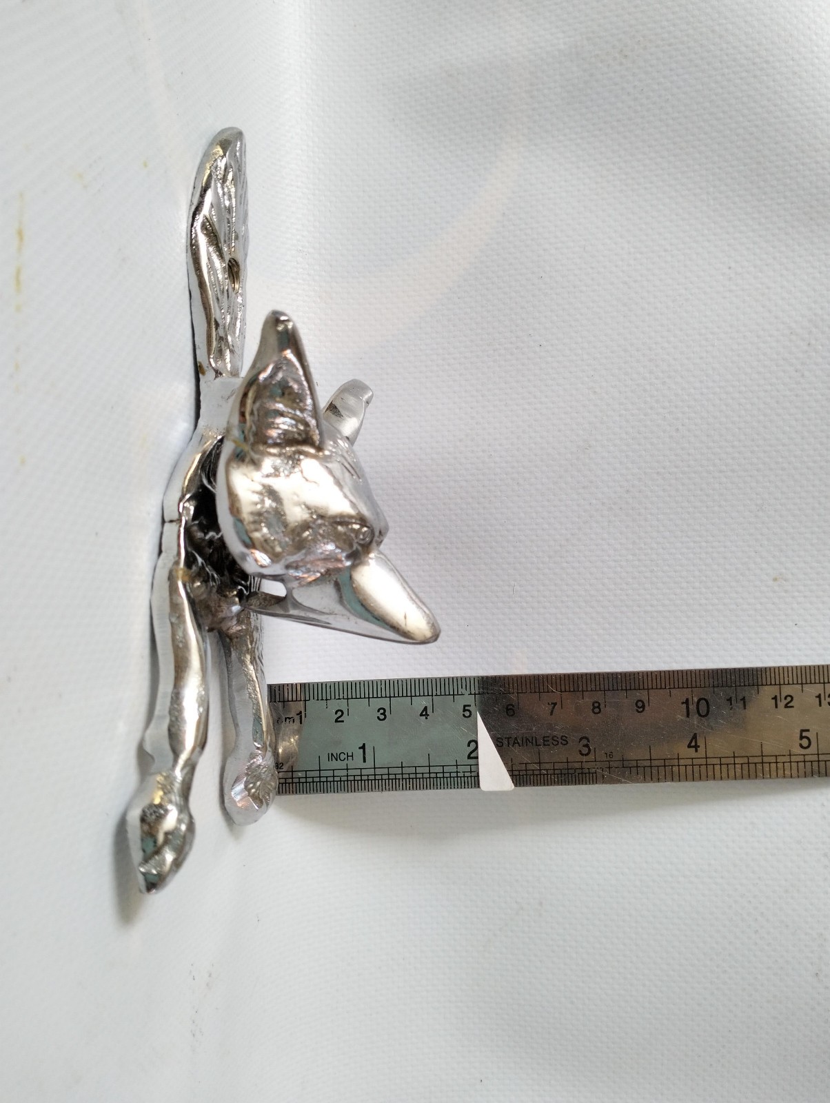 Solid Brass Fox shape Door Knocker 6″ inch (15 cm) Heavy Old-Style Design