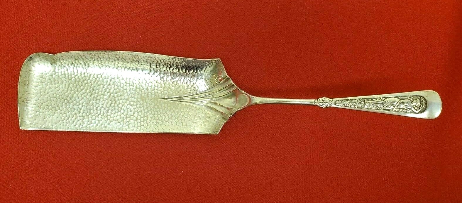 Arcadian by 1847 Rogers Bros. Silverplate Hammered Crumber 1884