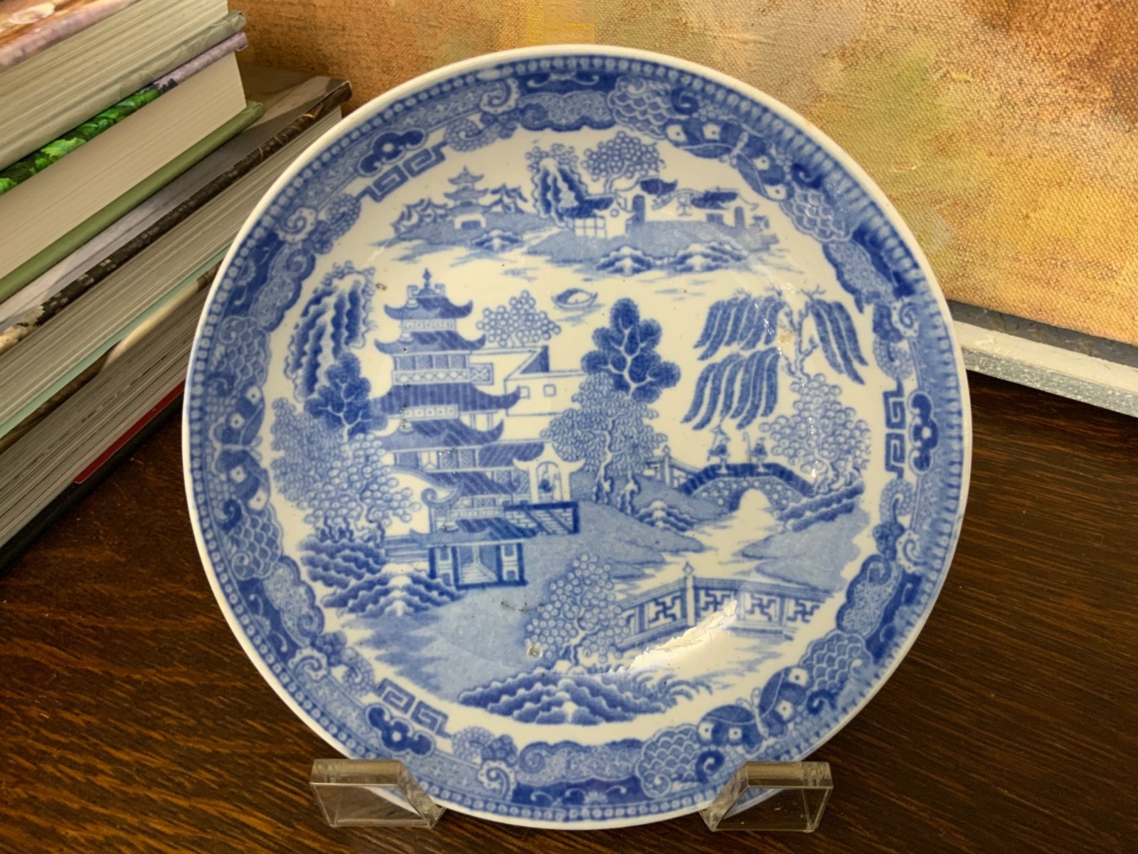 English Staffordshire Transferware 19th Century Blue & White Small Bowl C1810-20