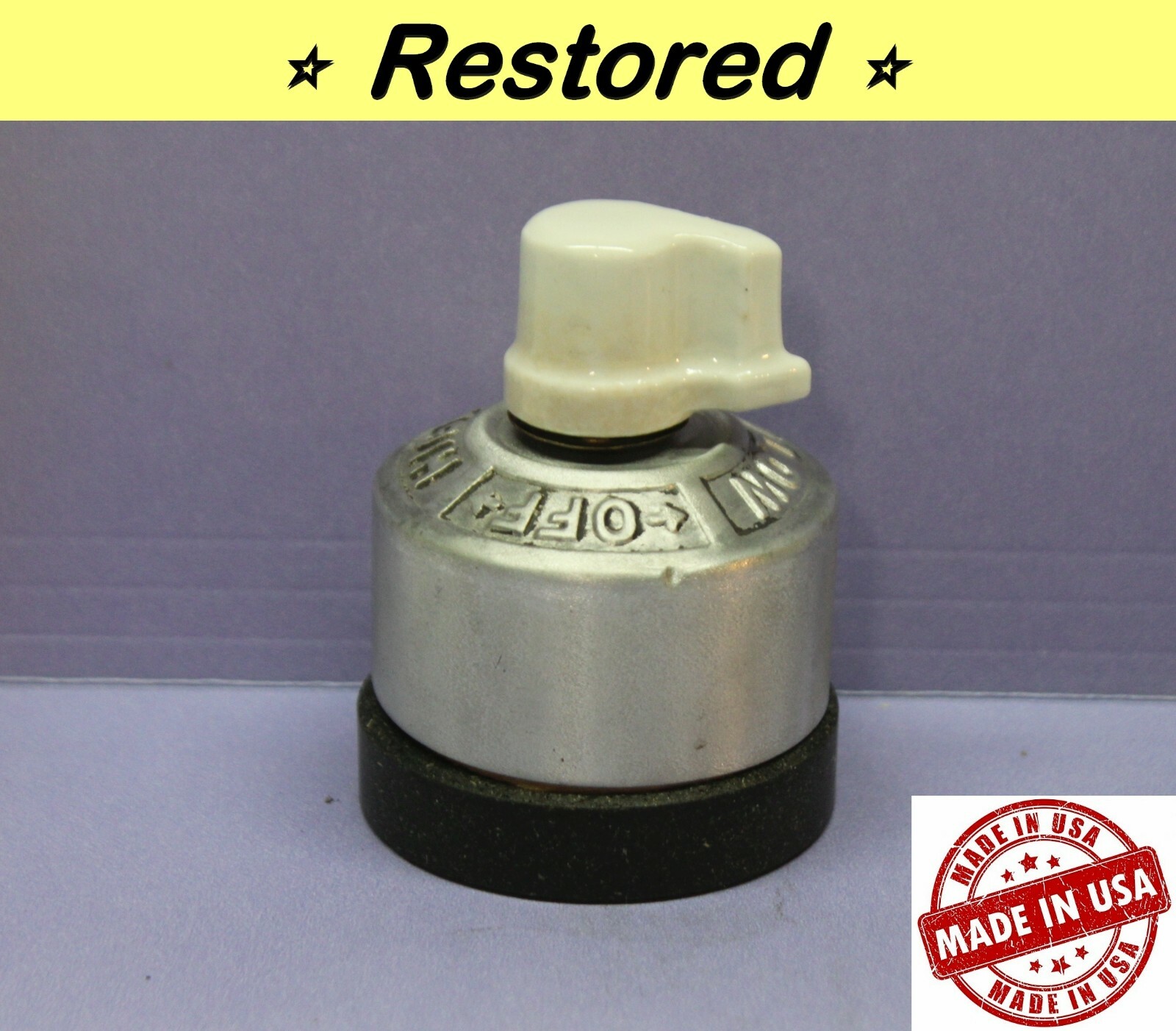 Vintage Range Heater Stove Appliance Rotary Switch – HIGH, MEDIUM, LOW – GE USA