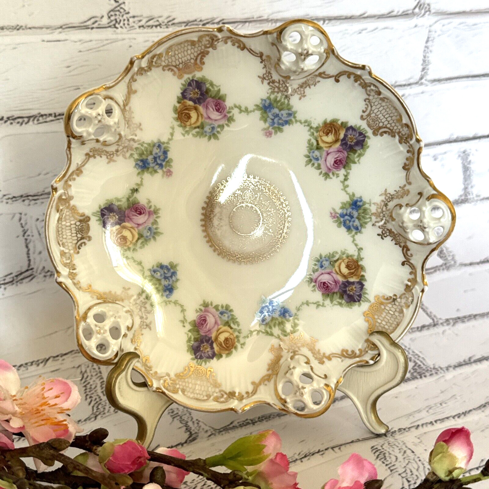Vintage Collectable Rosenthal Moliere Bavaria Handpainted Plate small