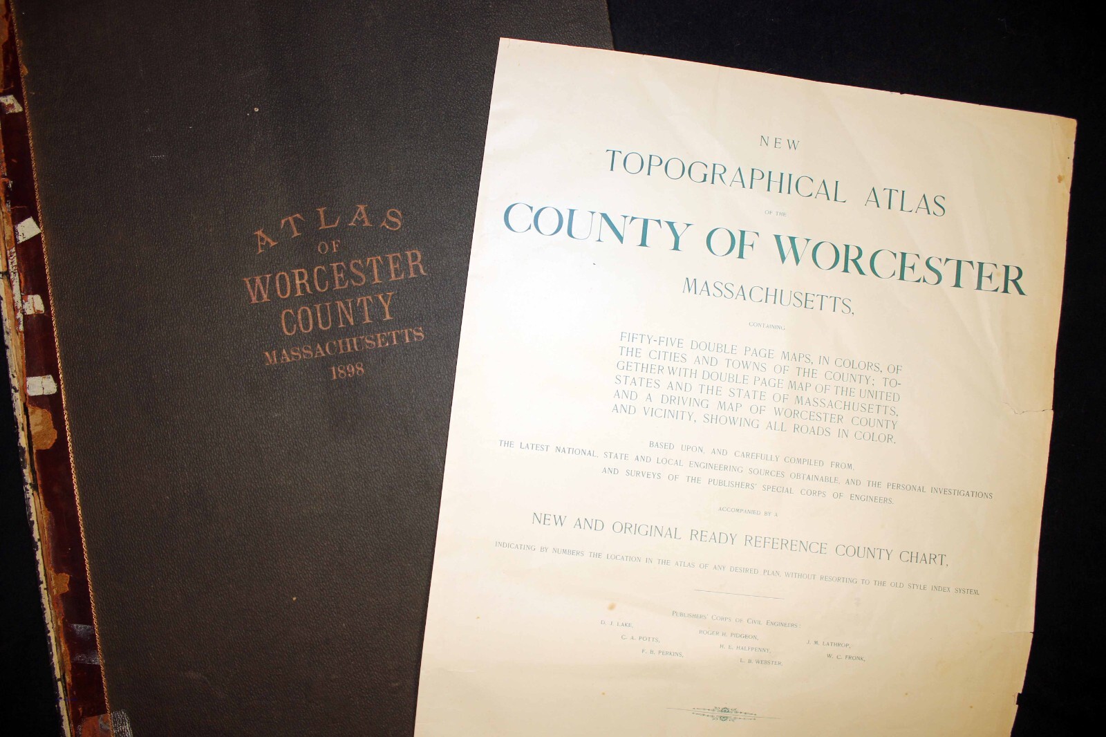 Hopedale part Upton Centre West Upton Map 1898 Worcester County Massachusetts