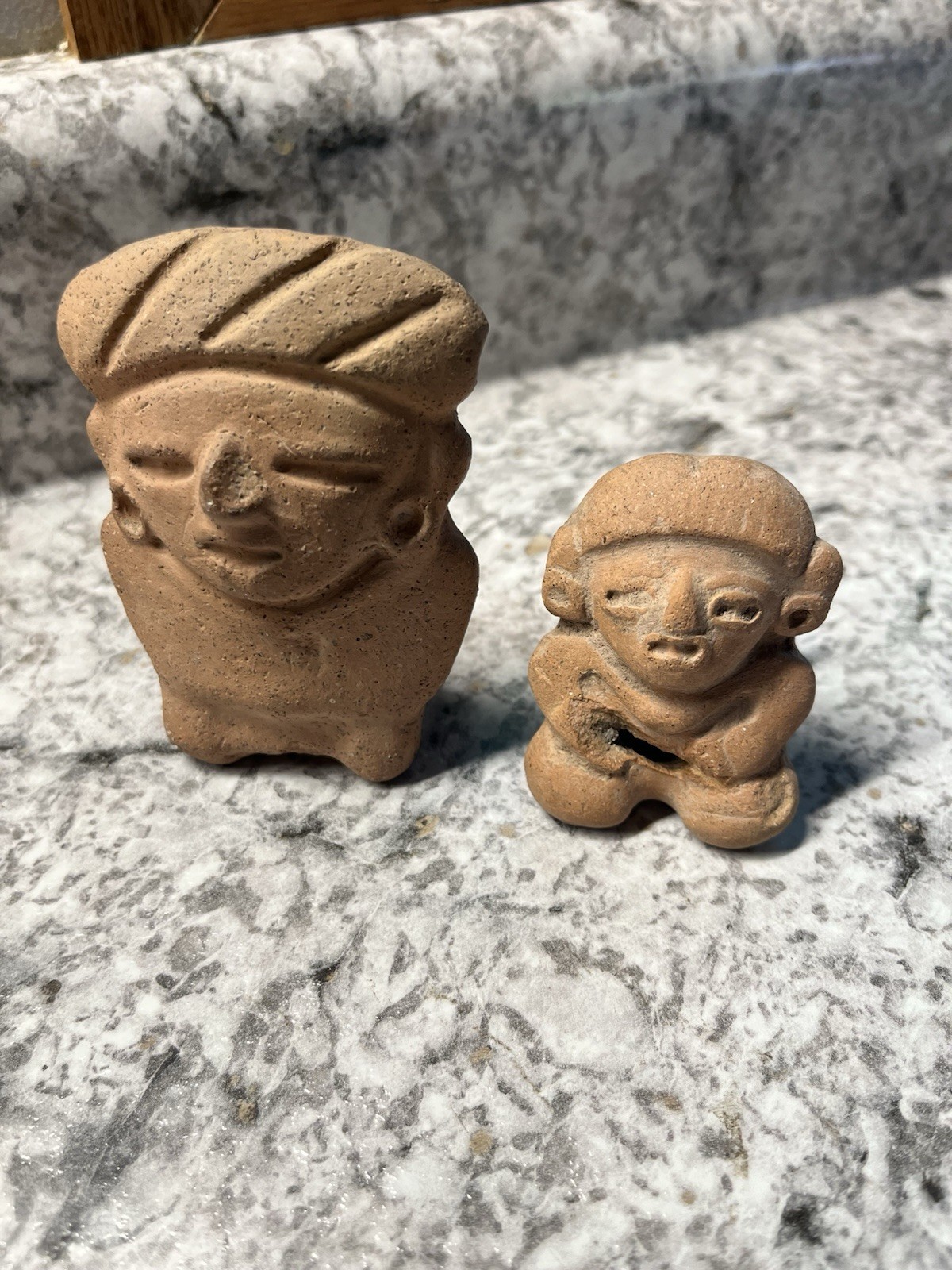 2 Mayan Flutes PreColumbian Ancient Artifacts Honduras Olmec Zapotec Ships Free