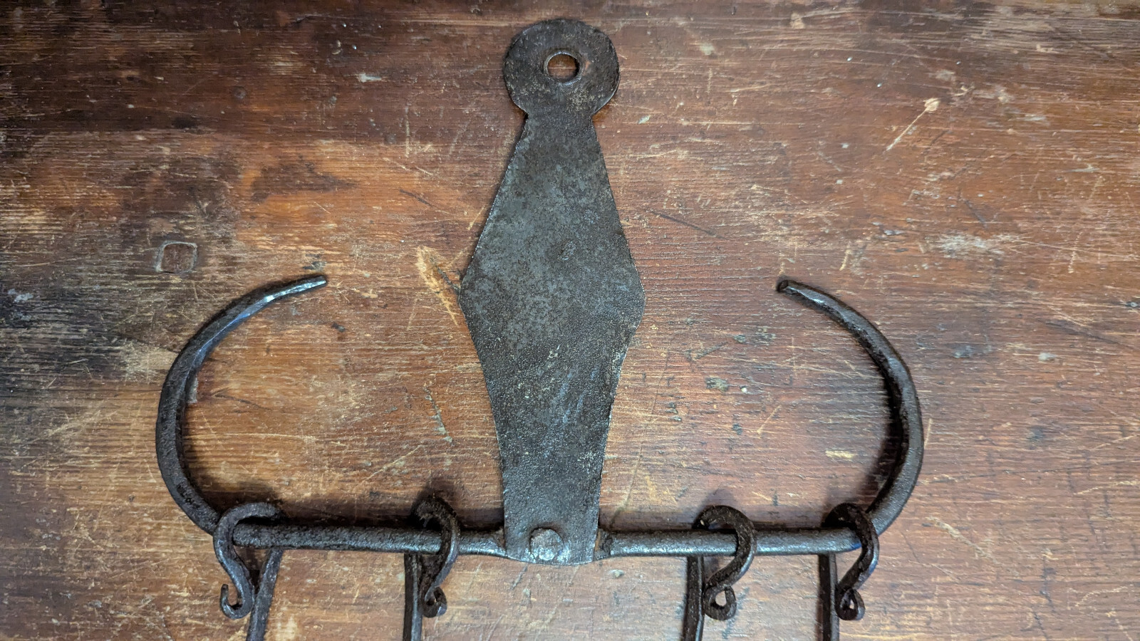 Antique 18th 19th C Fireplace Meat Cooking Skewer Set w/ 4 Skewers 12″ Primitive