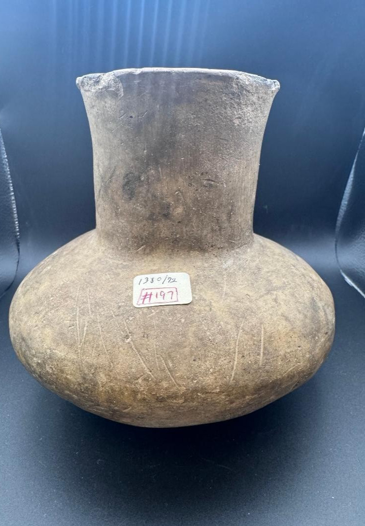 MUSEUM QUALITY MISSISSIPPI RIVER VALLEY INDIAN WATER VESSEL C. 1100AD – 1400AD