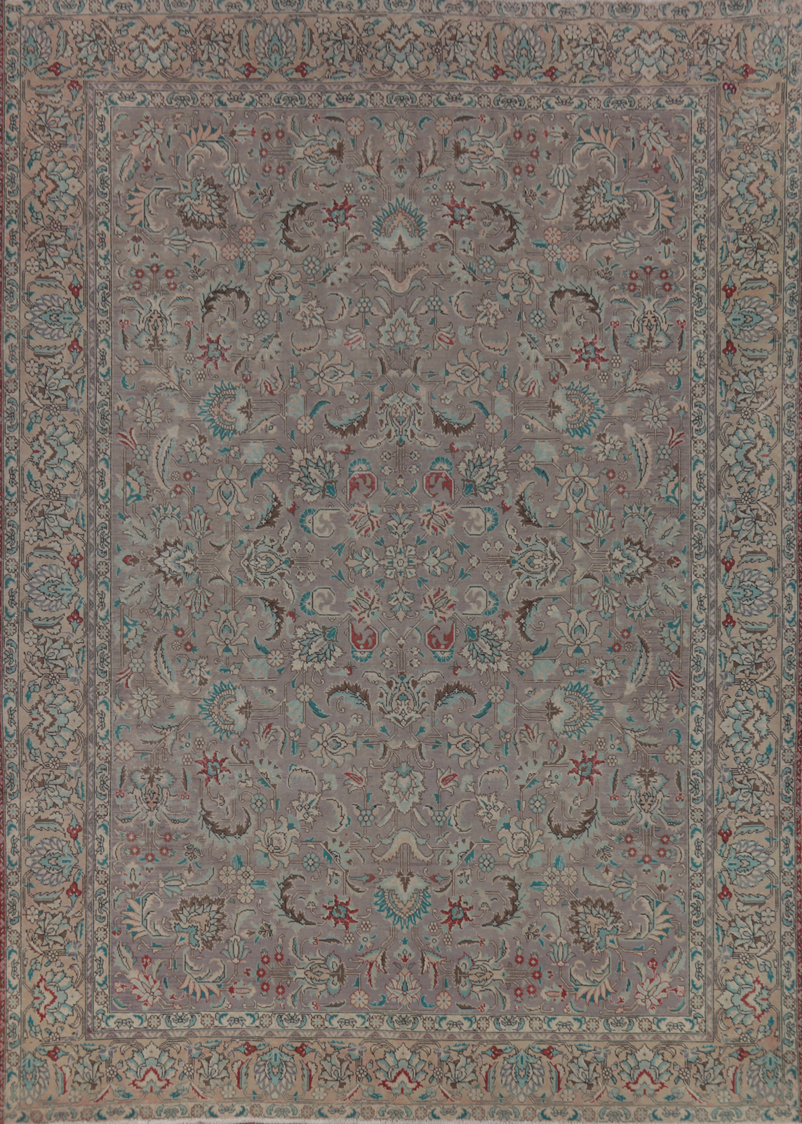 Vintage Muted Floral Traditional Handmade Wool Area Rug Living Room Carpet 10×13