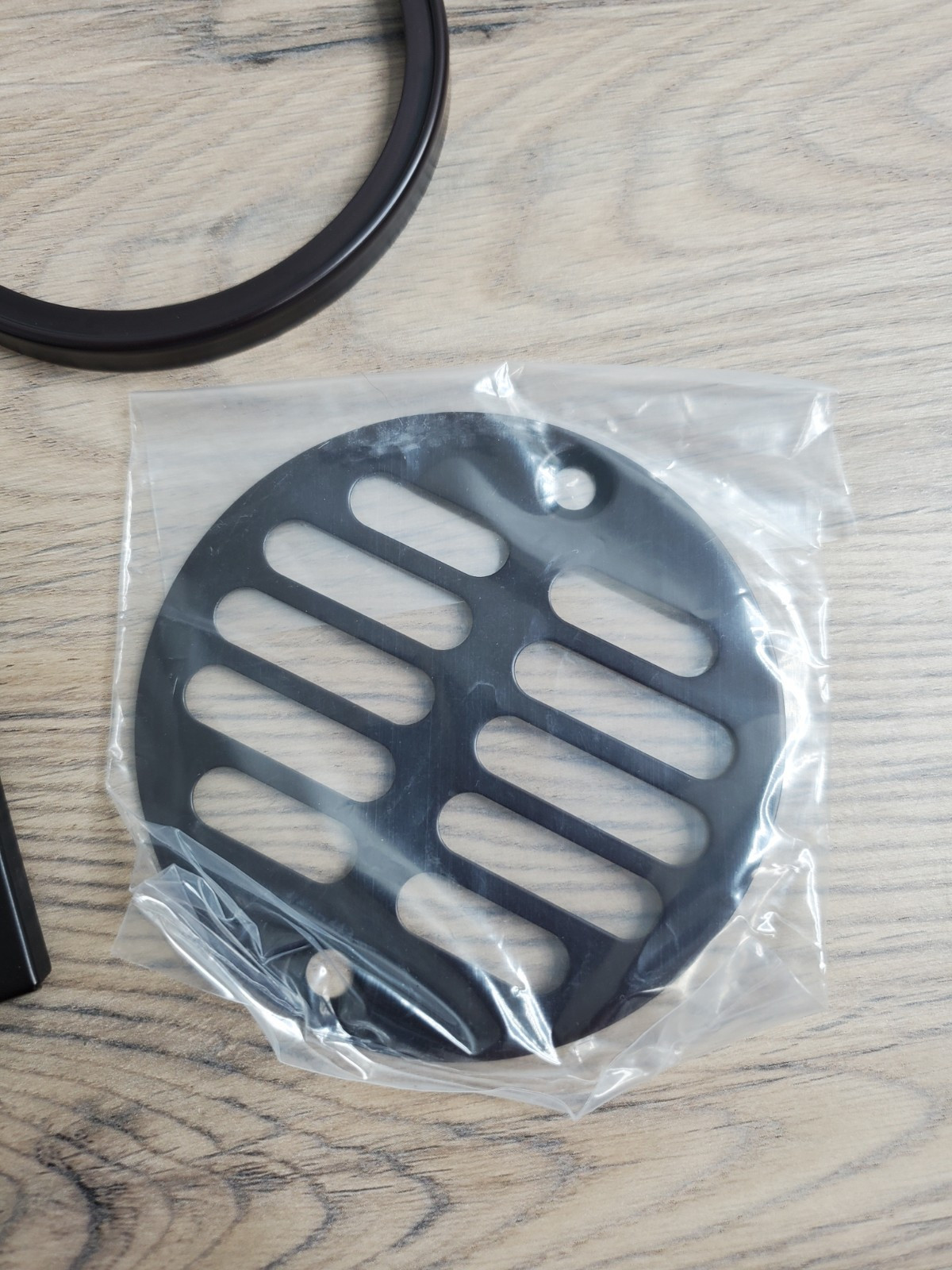 Westbrass Shower Strainer Set Square with Crown in Oil Rubbed Bronze