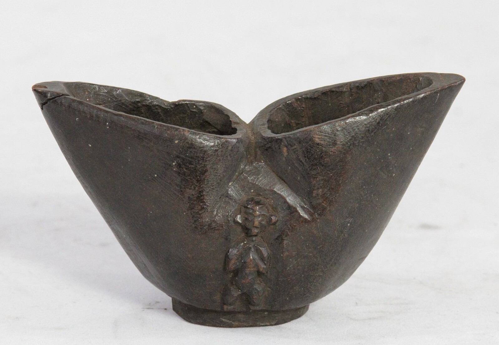 antique African, Yaka or Suku, Kyopa / Kopa – double spouted Palm Wine Cup