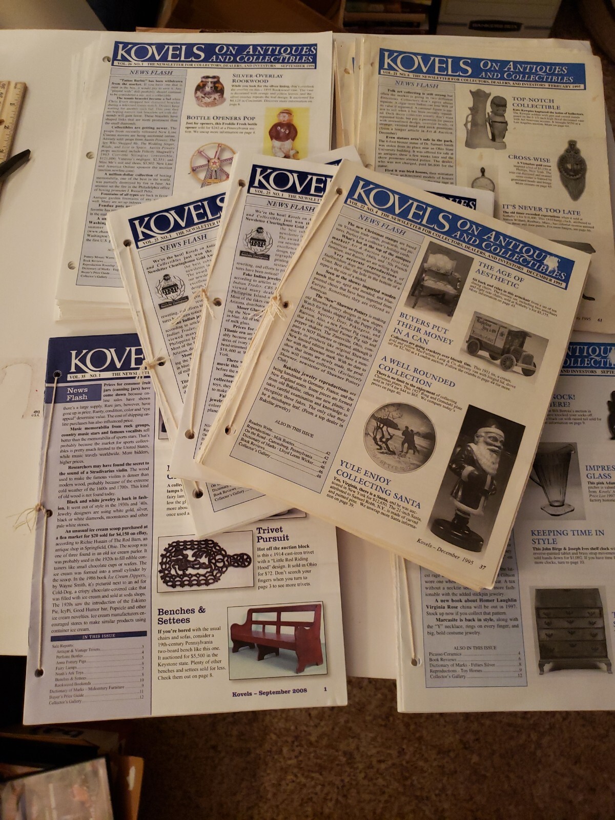 Lot of 70 Issues KOVELS on Antiques and Collectibles NEWSLETTER