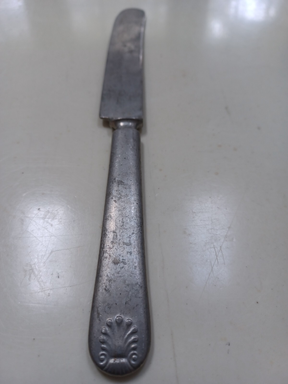 1 ANTIQUE PANAMA SILVER FLATWARE BUTTER KNIFE SFW-79