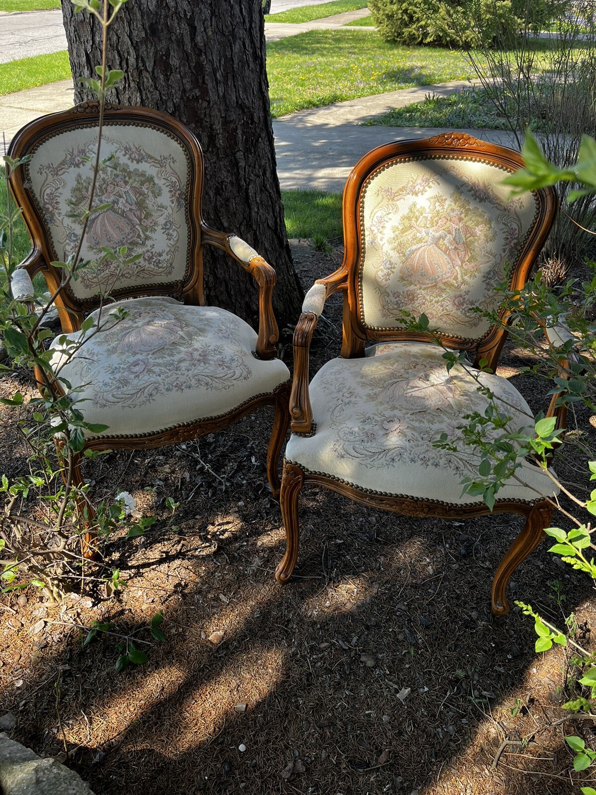 Two Armchairs by CHATEAU D’AX spa; Made in Milan, Italy