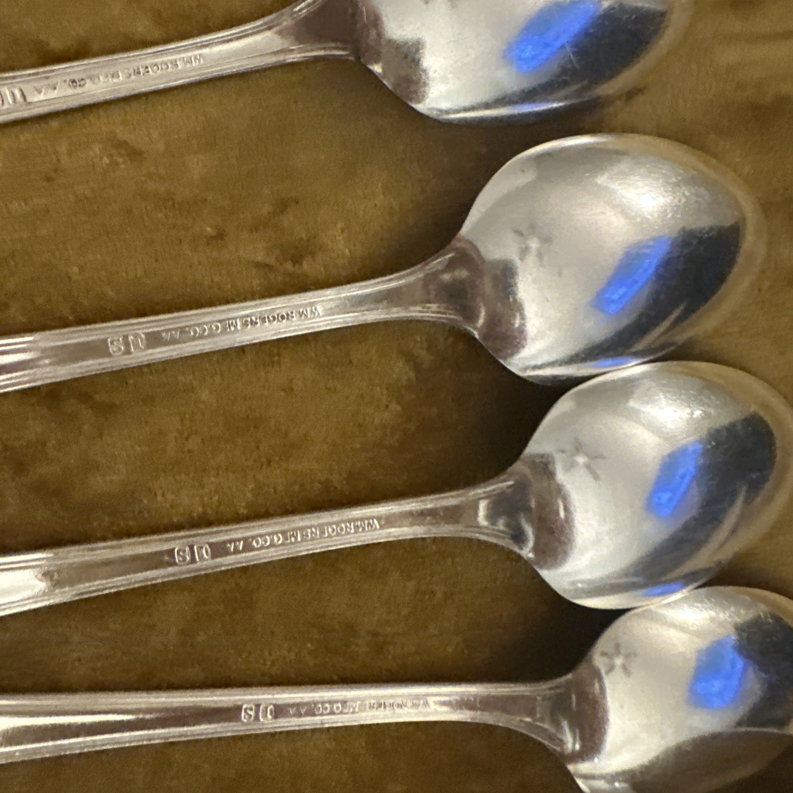 Serving Spoons Ladles + Iced WM A Rogers Oneida Croydon Mary Lee Silverplate