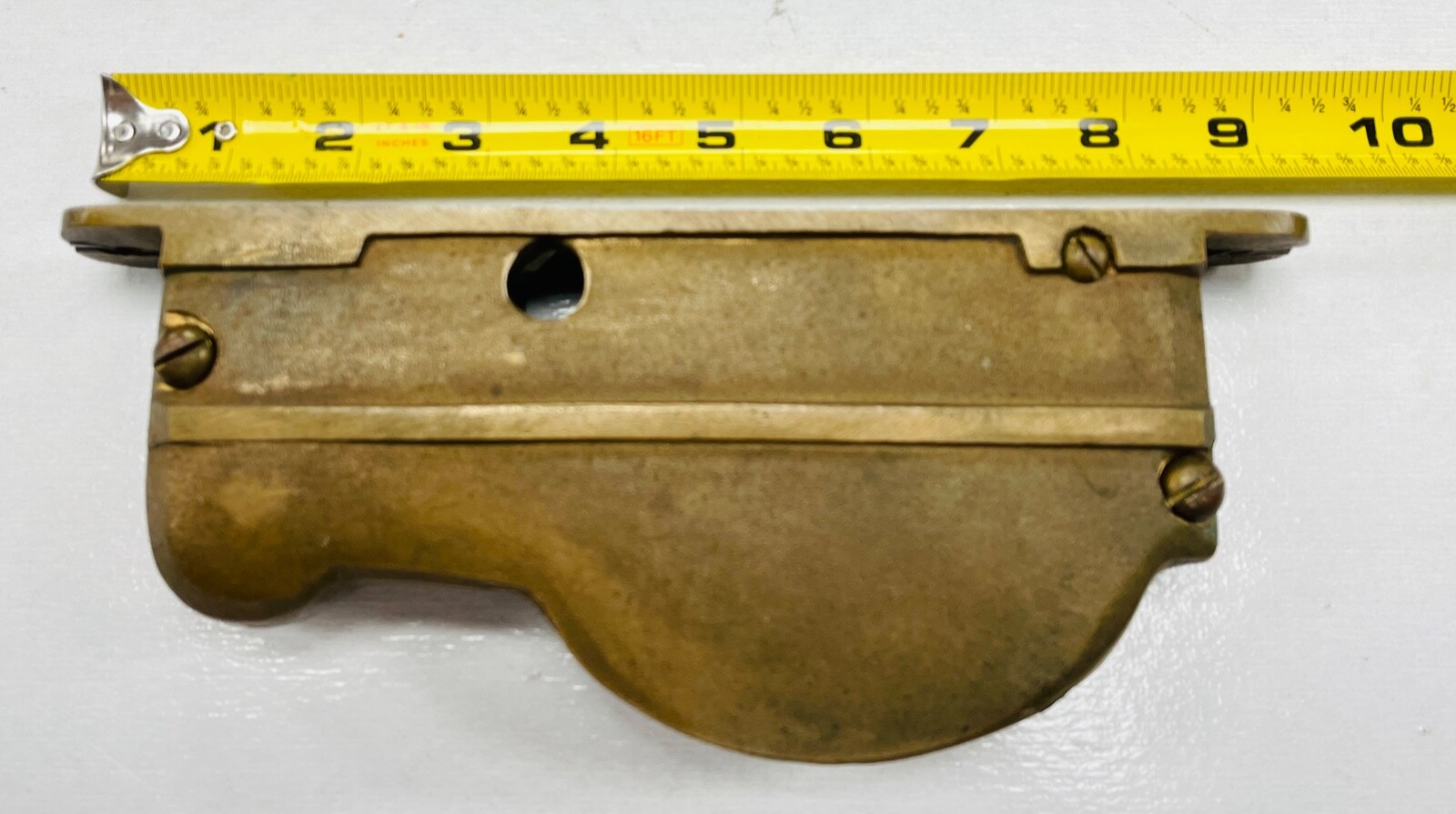 Rare Vintage Solid Brass Hidden Oar Holder By AJ Dennison Riverside Rhode Island