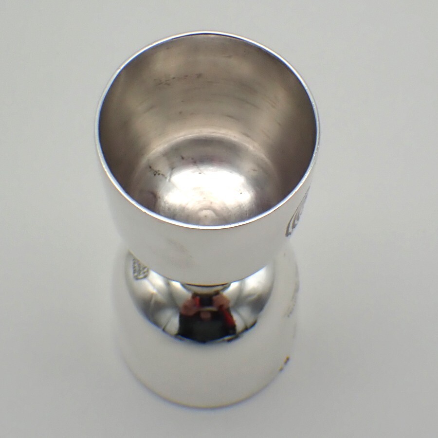 Double Jigger Engraved Rooster Sanborns Sterling Silver Mexico