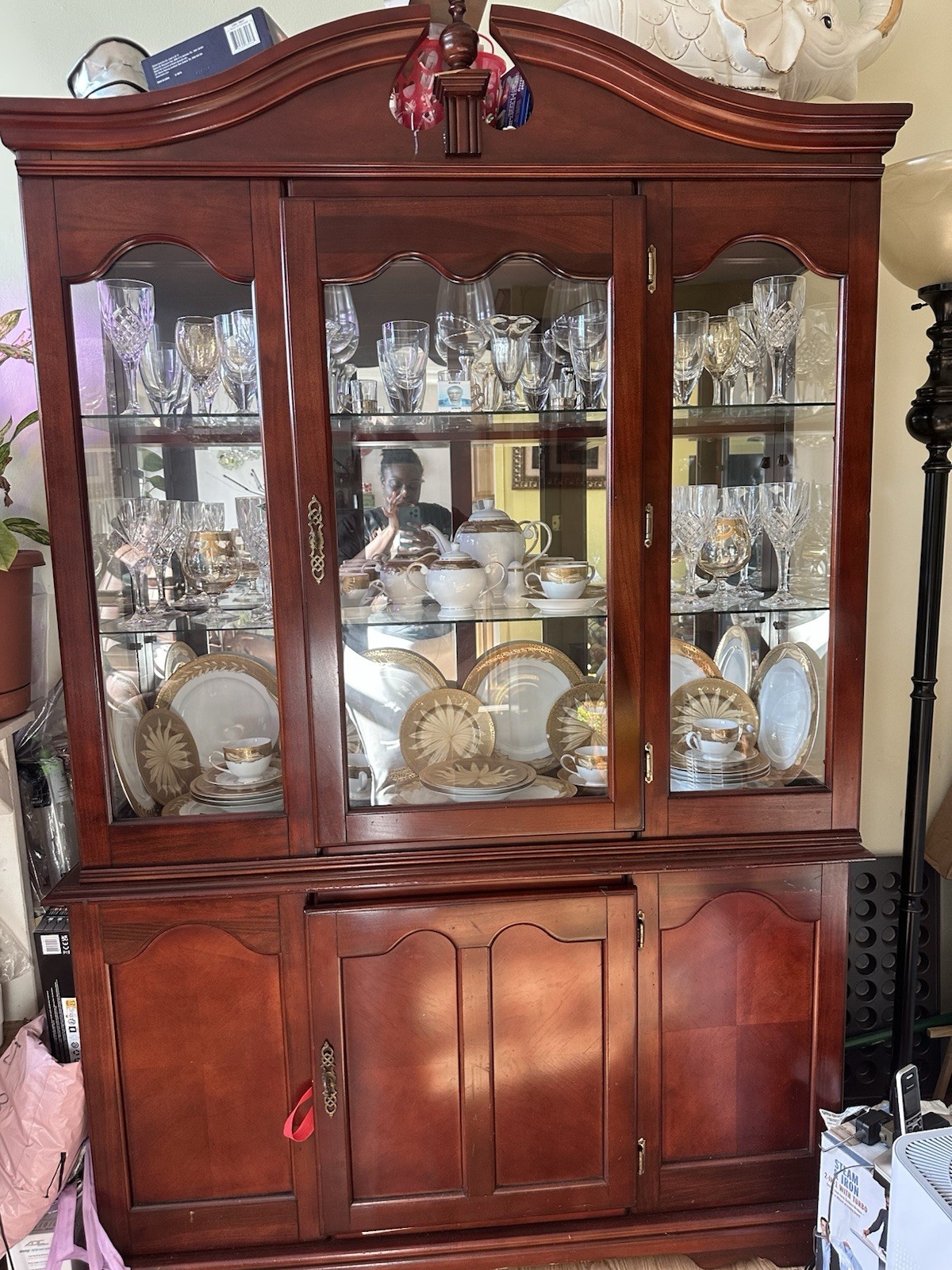 Traditional China/Buffet Dark Hardwood
