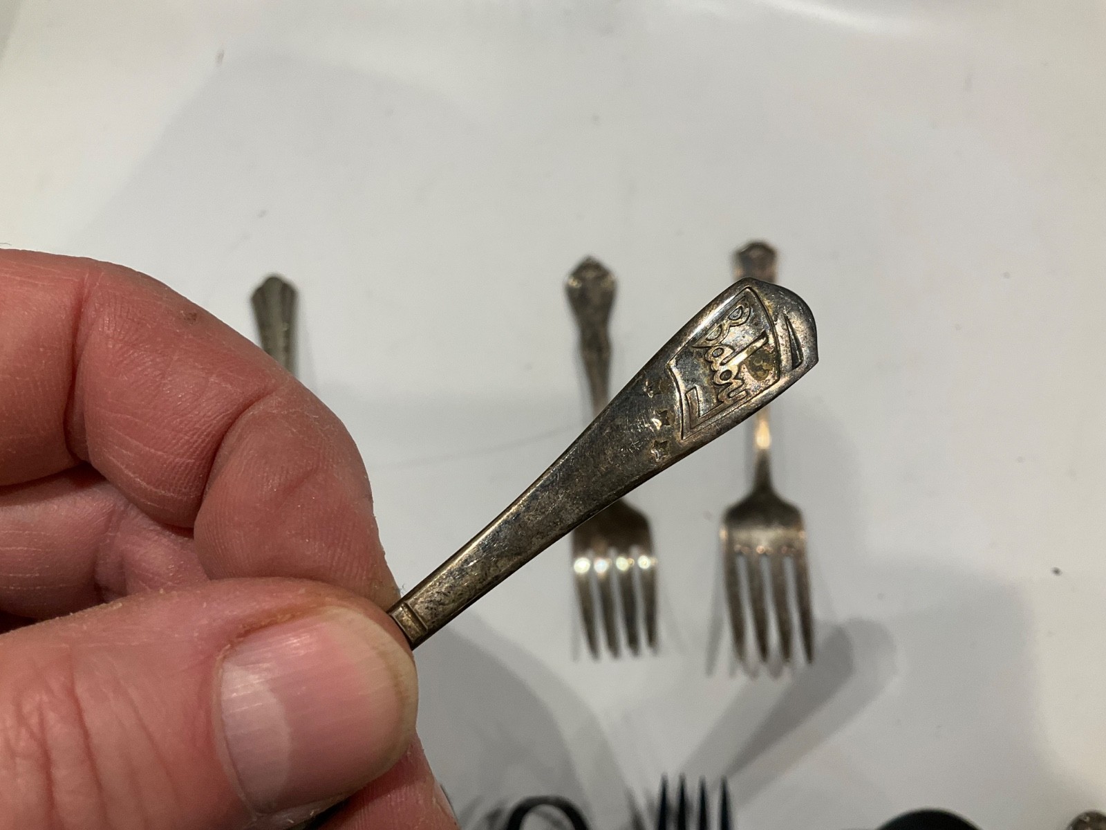Antique/Vintage Rogers & Son, Gerber, plus more Silverplate Forks kids spoons,…
