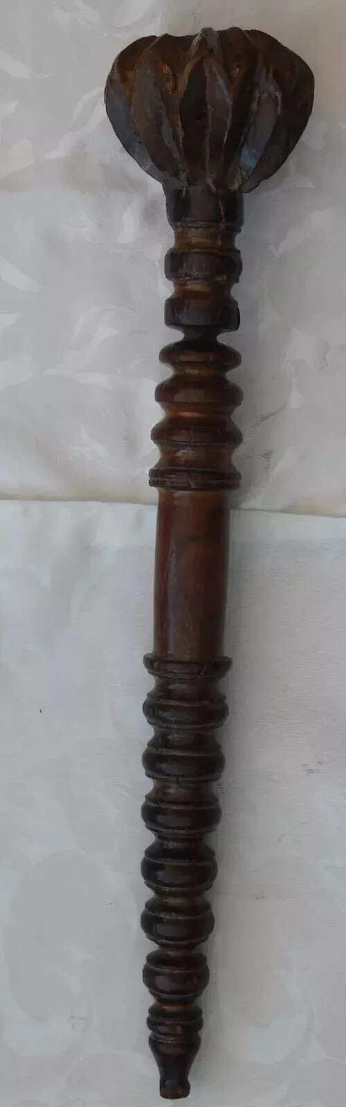 SUPERB OLD OCEANIC TRIBAL ART FIJI FIJIAN CEREMONIAL WOOD WAR THROWING CLUB ?