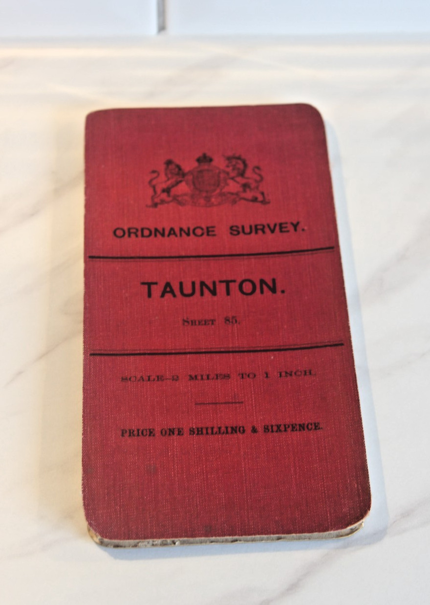 ORDNANCE SURVEY MAP OF Taunton 2 inches to the mile cloth back 1905. Sheet 85
