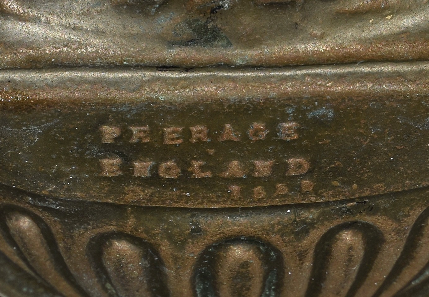 Vintage Peerage England Solid Brass Georgian Urn Door Knocker