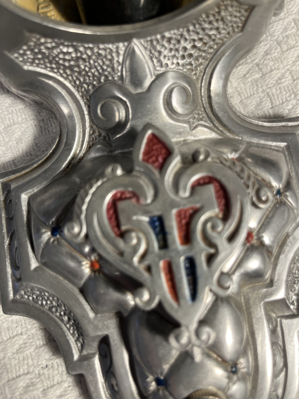 Antique Beardslee (Williamson) Sconce Single Socket Aluminum. Rewired.
