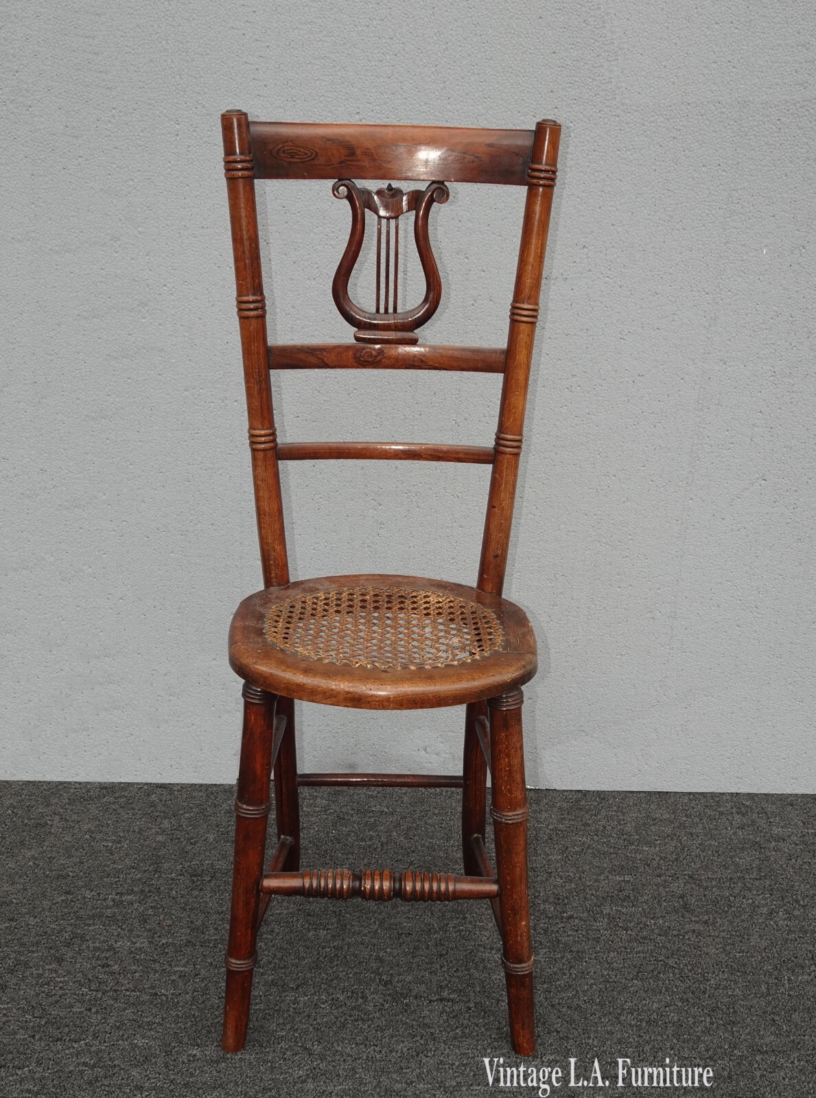 Antique Barstool Cane Childs High Chair ~ French Farm House Chic Asis