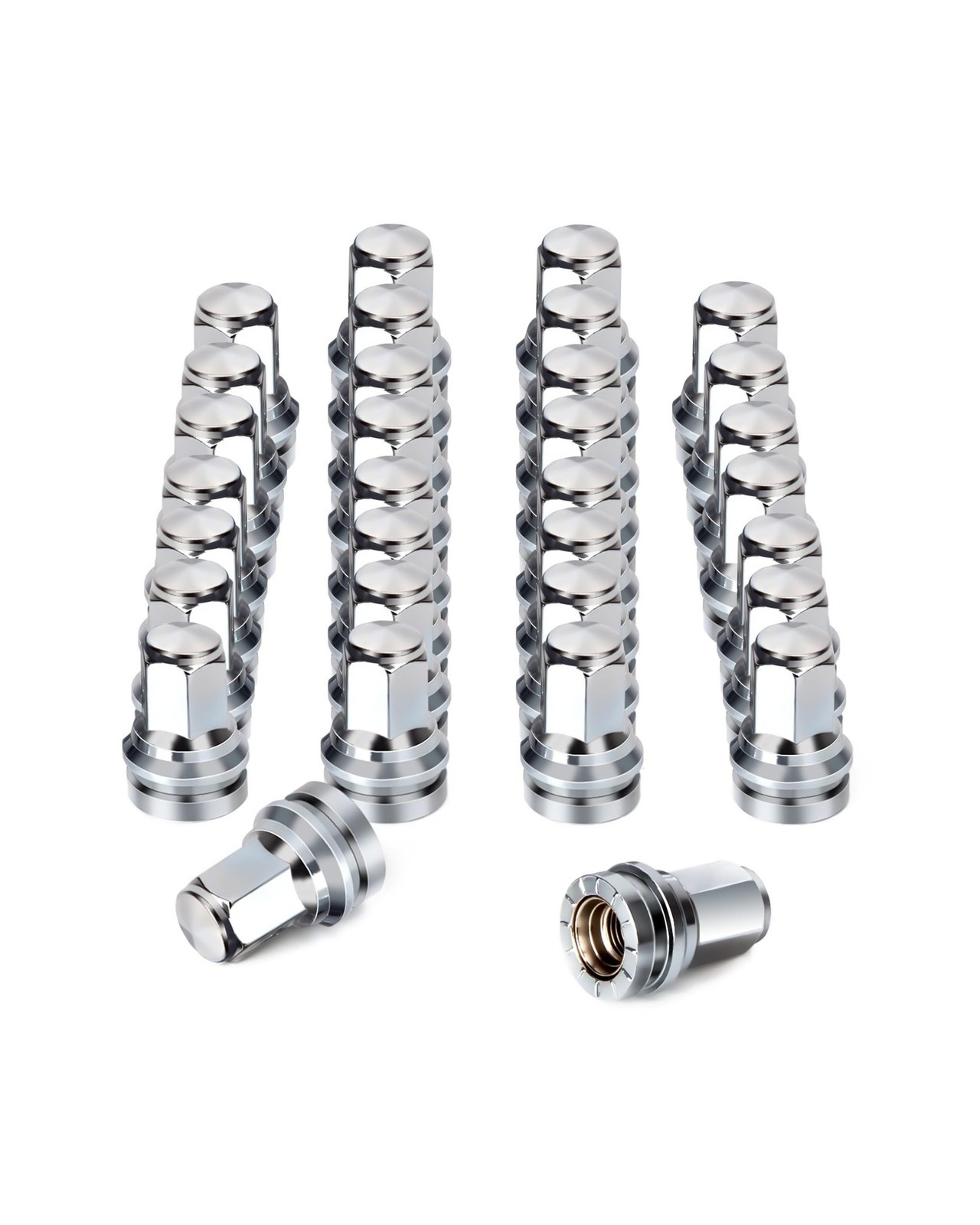 Lug Nuts Replacement- 32 Count,Alloy Steel,14 Millimeters, Fit FOR Ford F250