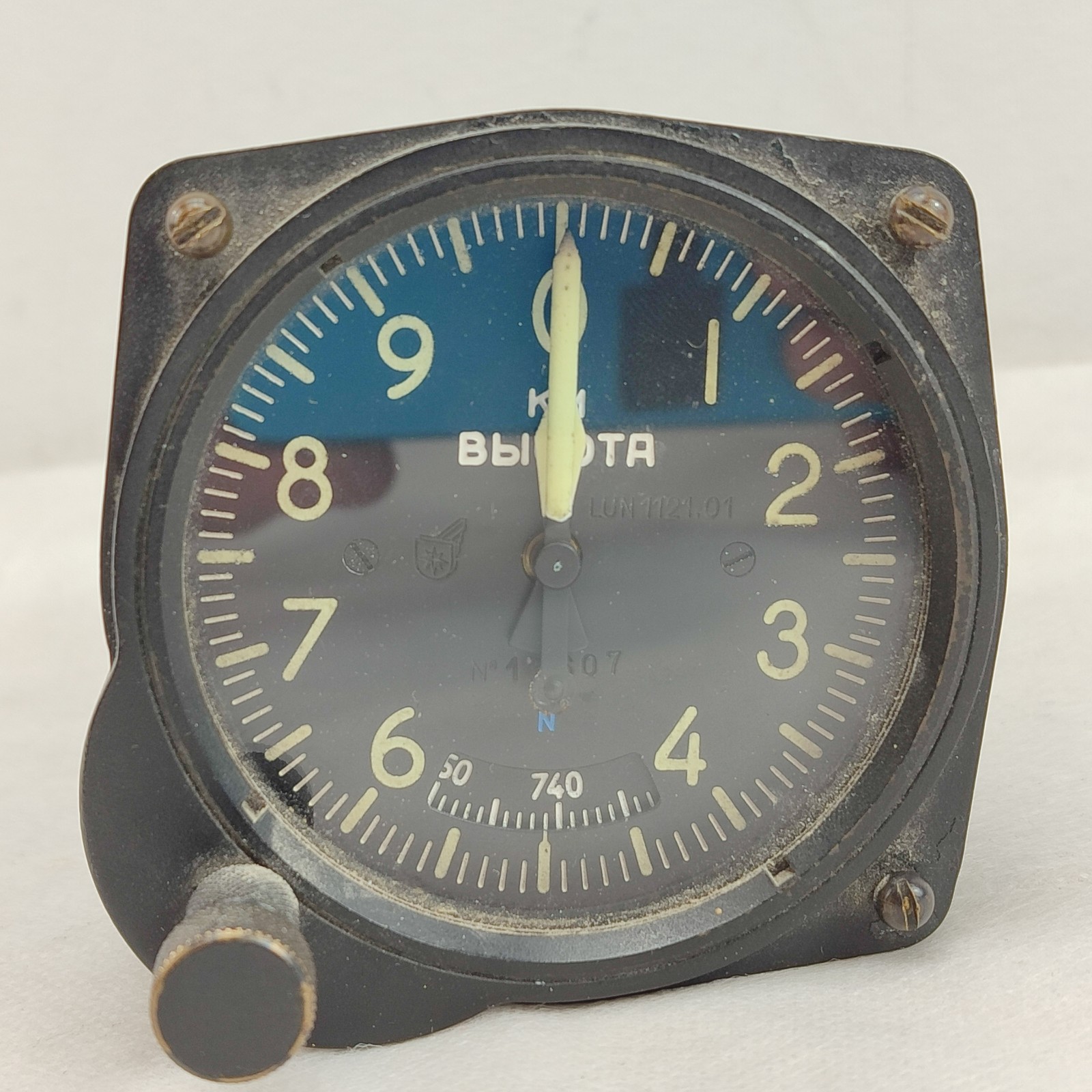 Antique Russian Military Aircraft Original Altimeter Cold War