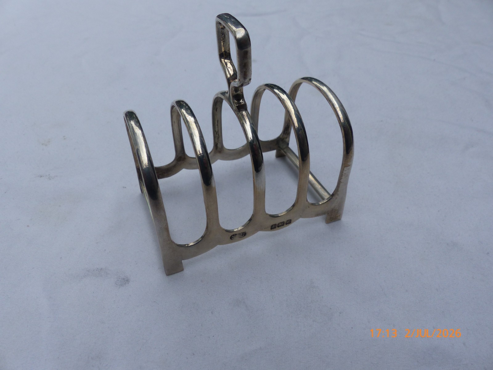 Vintage Solid Sterling Silver Toast Rack – William Suckling. Birmingham 1924