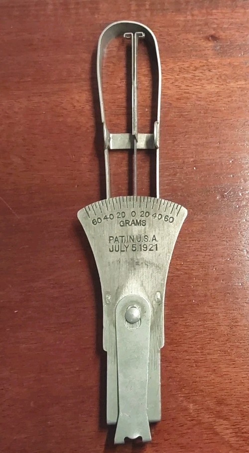 VTG. Tension SCALE 60 Grams PAT in U.S.A. 1921 “AS IS”
