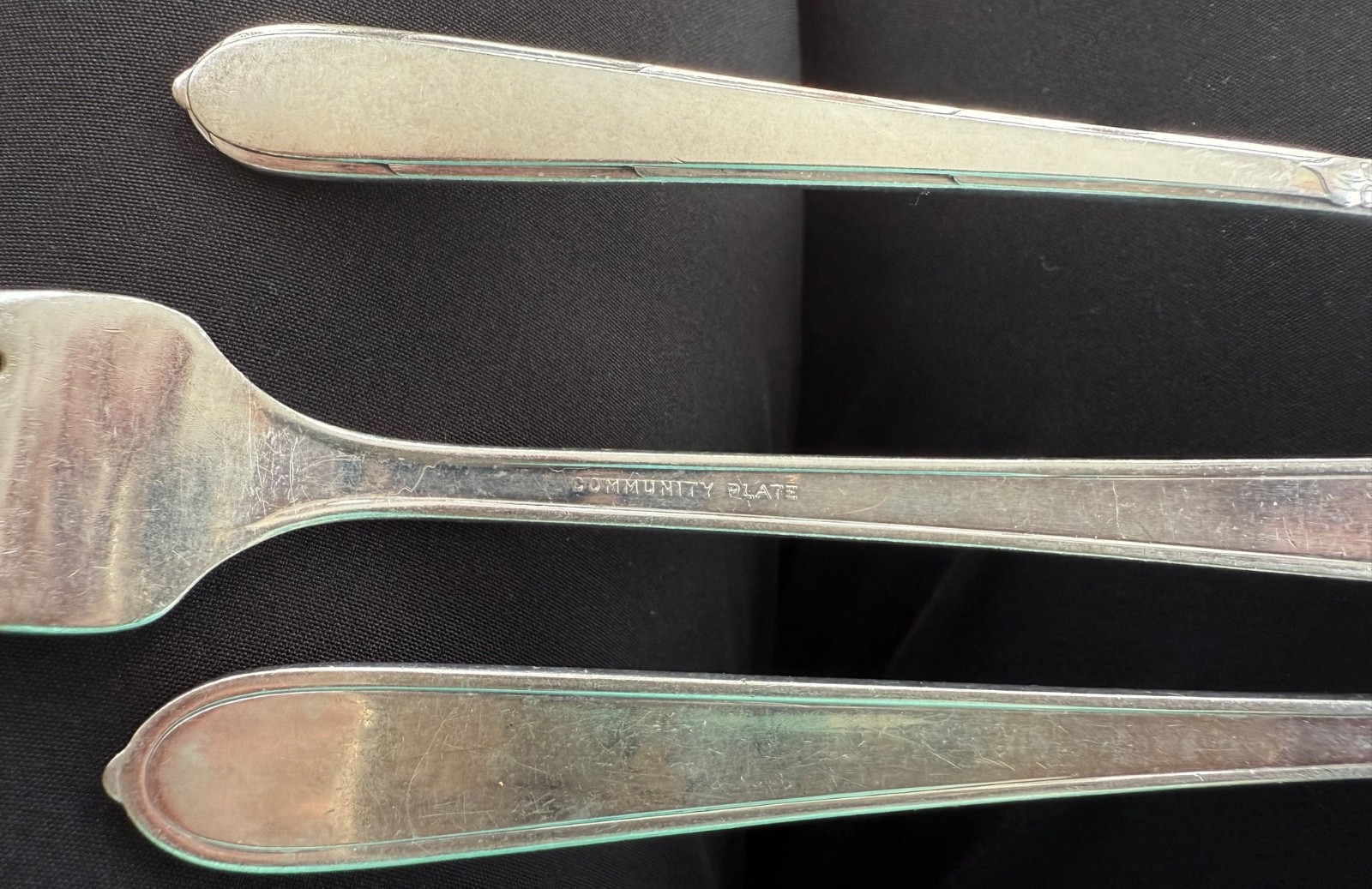 Art Deco 1935 Berkeley Square 49 Pc Community Plate Silverware Service for 8