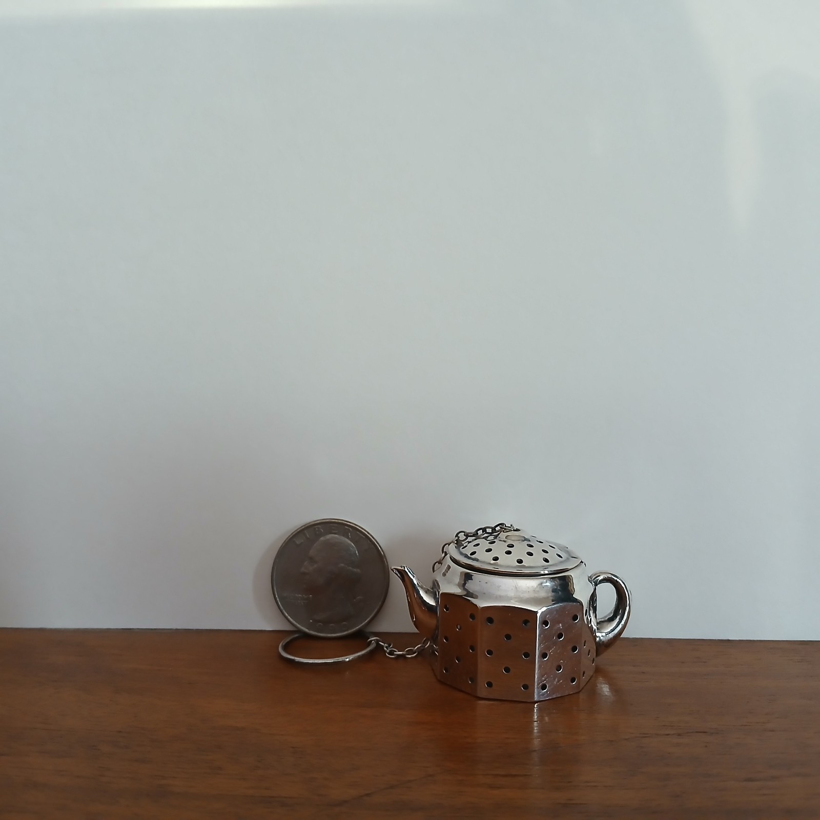 Sterling Silver Teapot Kettle Tea Diffuser Strainer Amcraft Attleboro MA